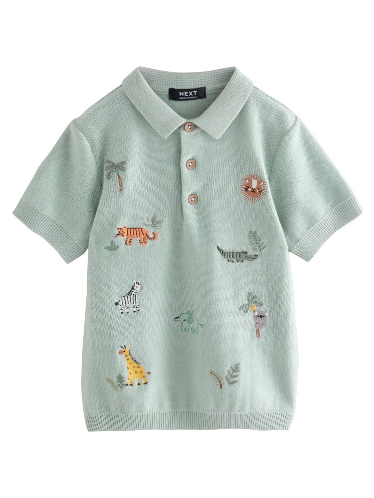 Next Poloshirt Jungen Größe 104 gelb / pastellgrün / orange / weiß