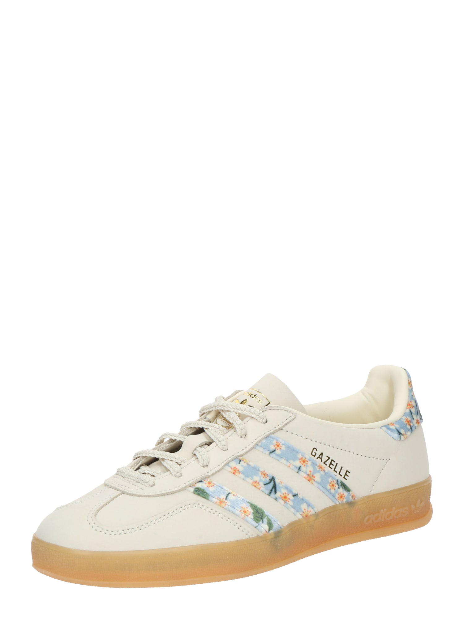 ADIDAS ORIGINALS Sneaker low GAZELLE  azuriu / verde / portocaliu închis / alb lână