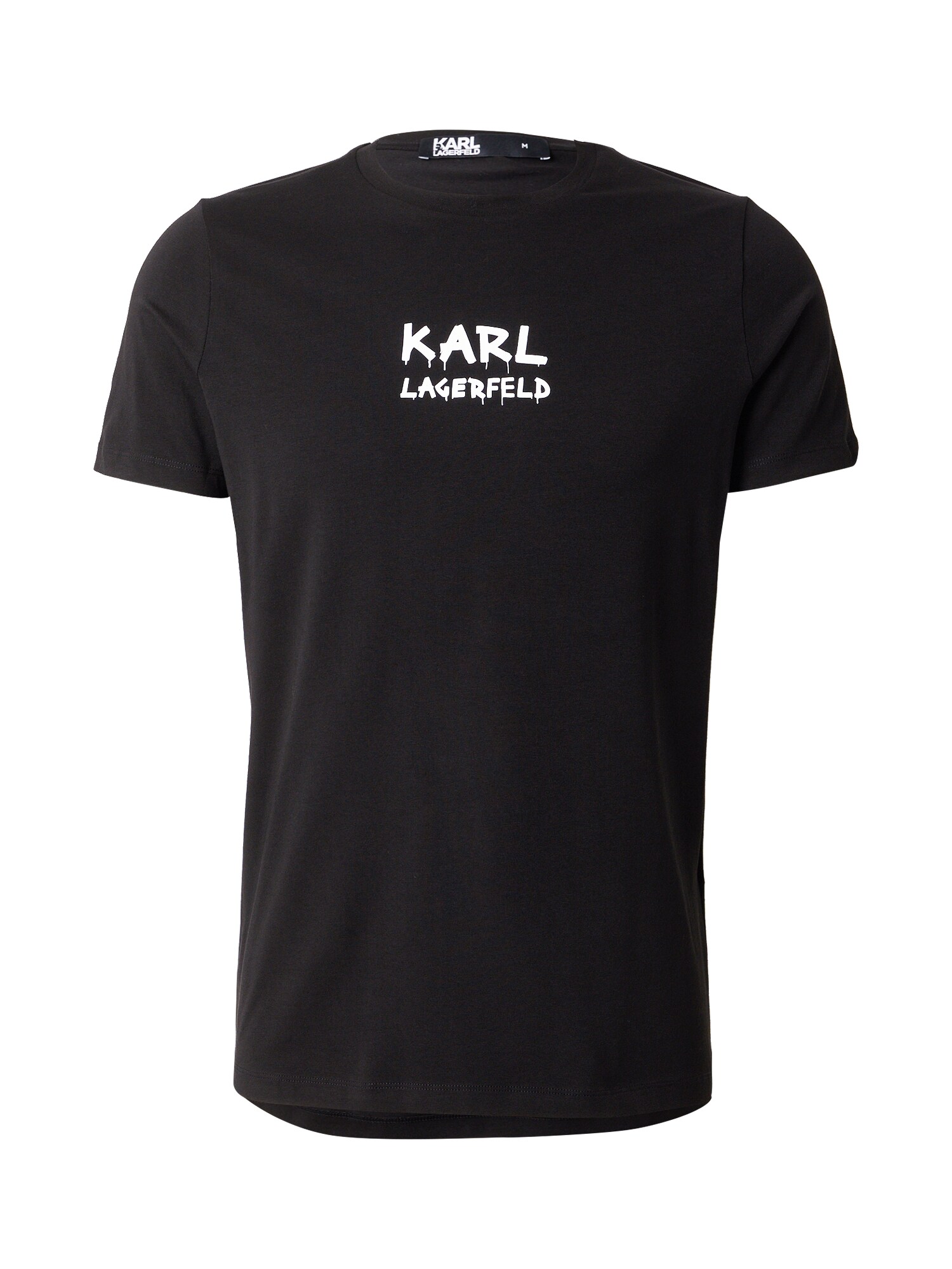 Karl Lagerfeld Tricou  negru / alb