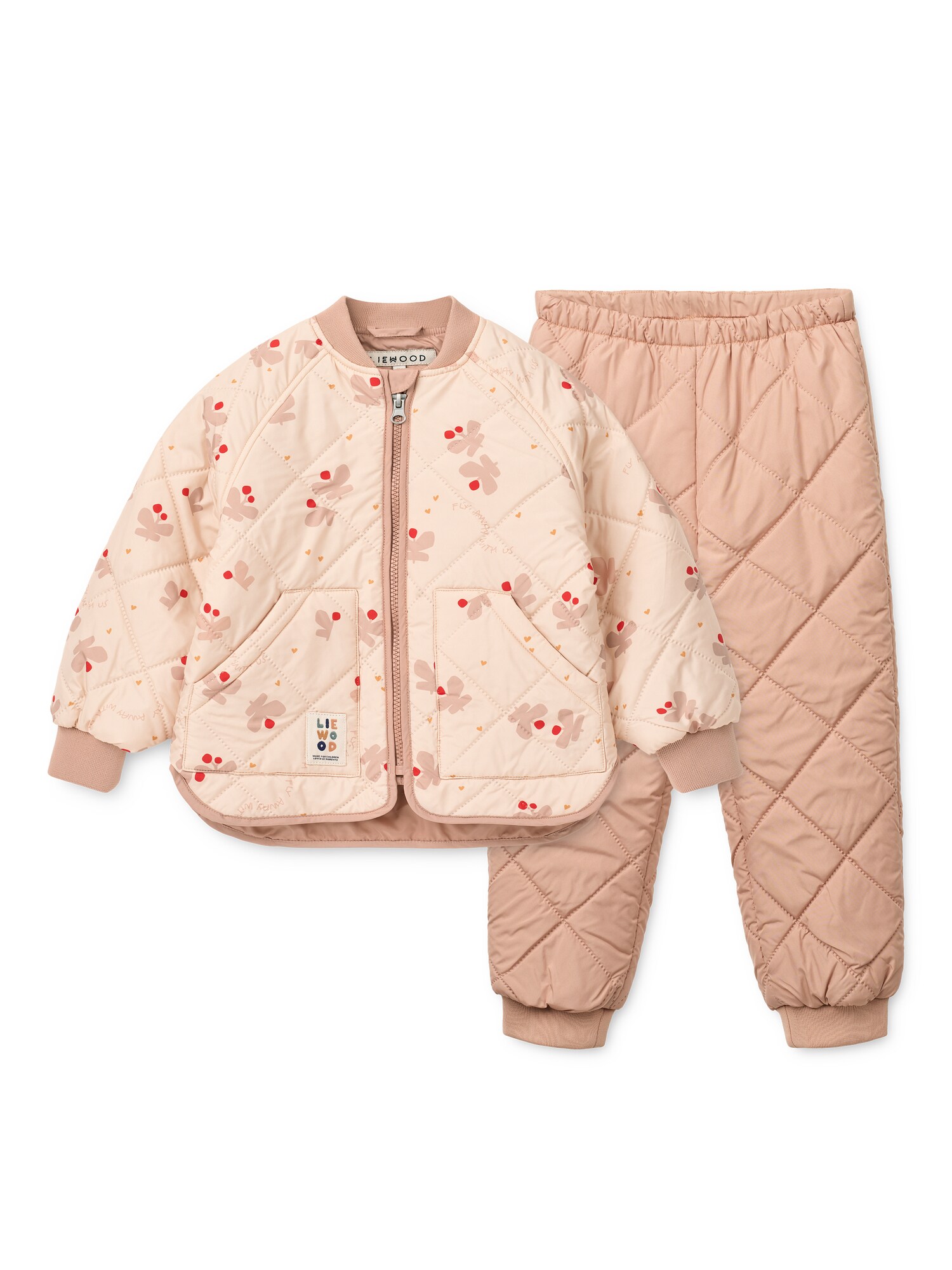 Liewood Set Zella  portocaliu / roz / roz pudră / roșu