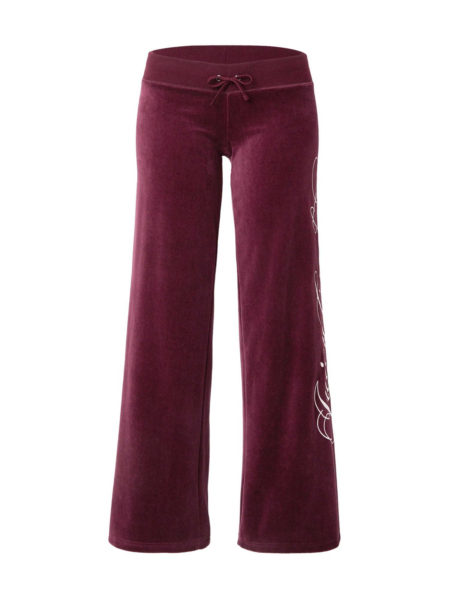 Juicy Couture Pantaloni roșu vin / alb