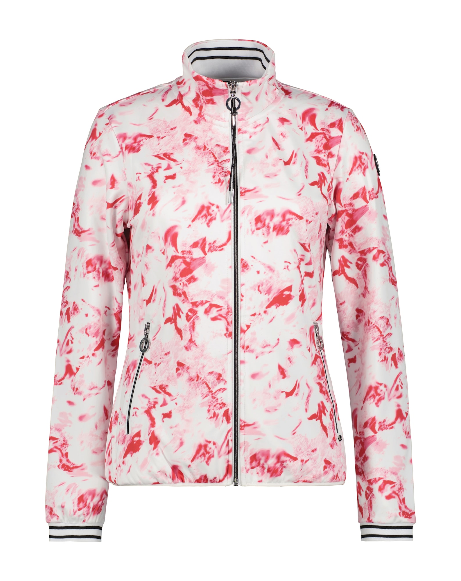 LUHTA Bluză cu fermoar sport 'Esseby'  roz / roz zmeură / alb