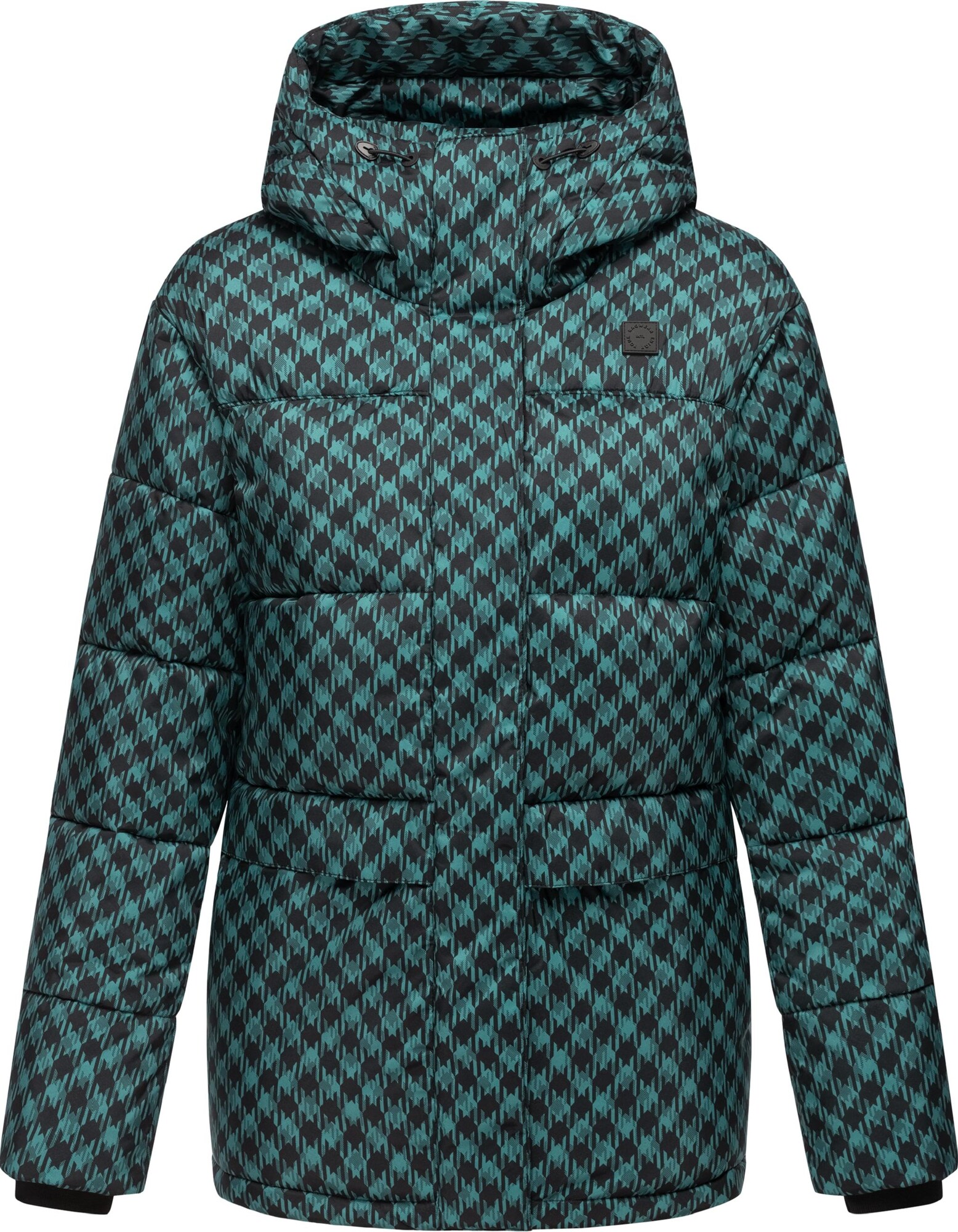 Ragwear Geacă funcțională Wikesh  verde petrol / negru