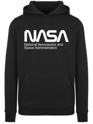 F4NT4STIC Sweatshirt ‘Nasa Aeronautics And Space’ Zwart / Wit