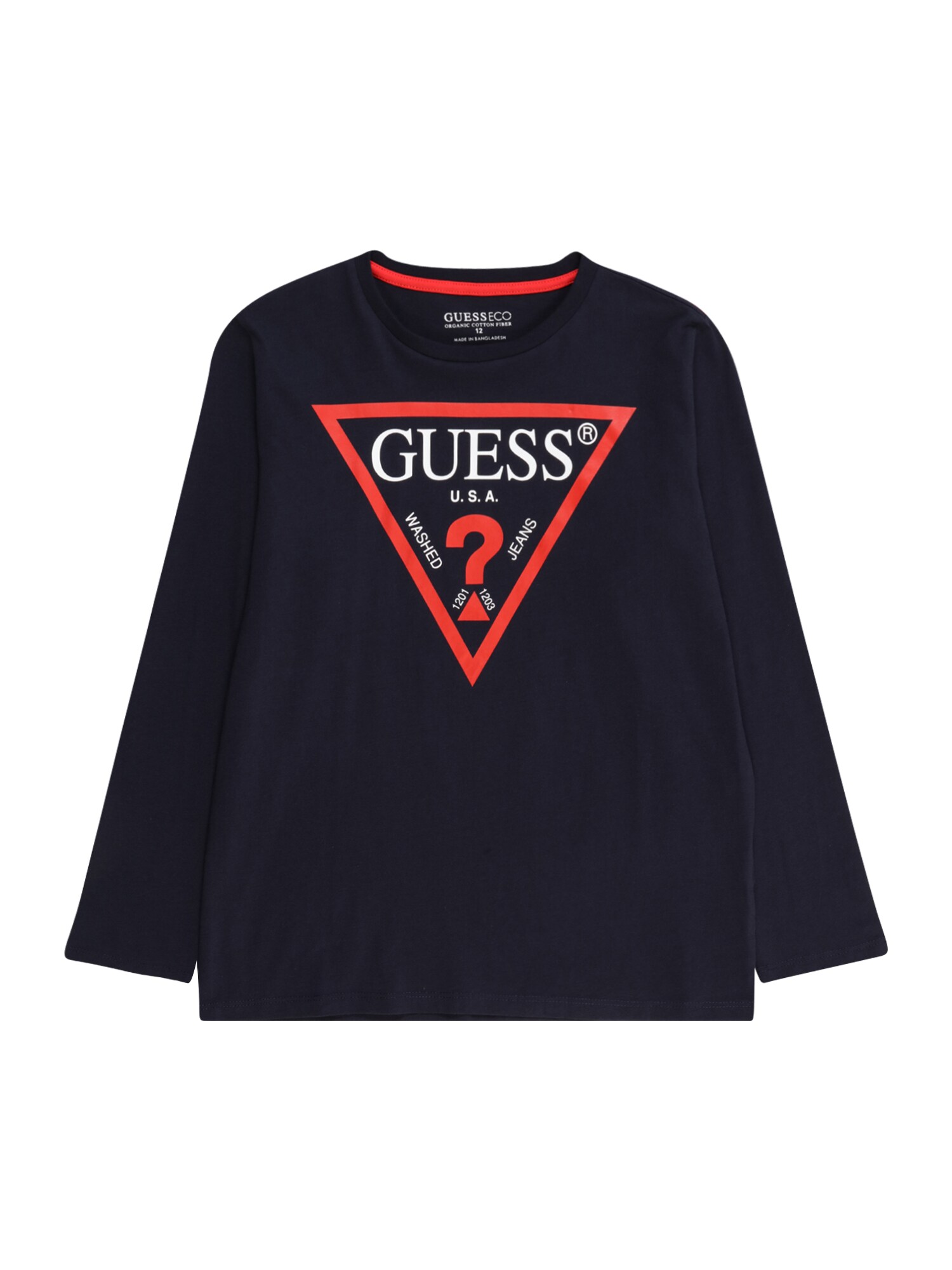GUESS Tricou  bleumarin / roșu / alb
