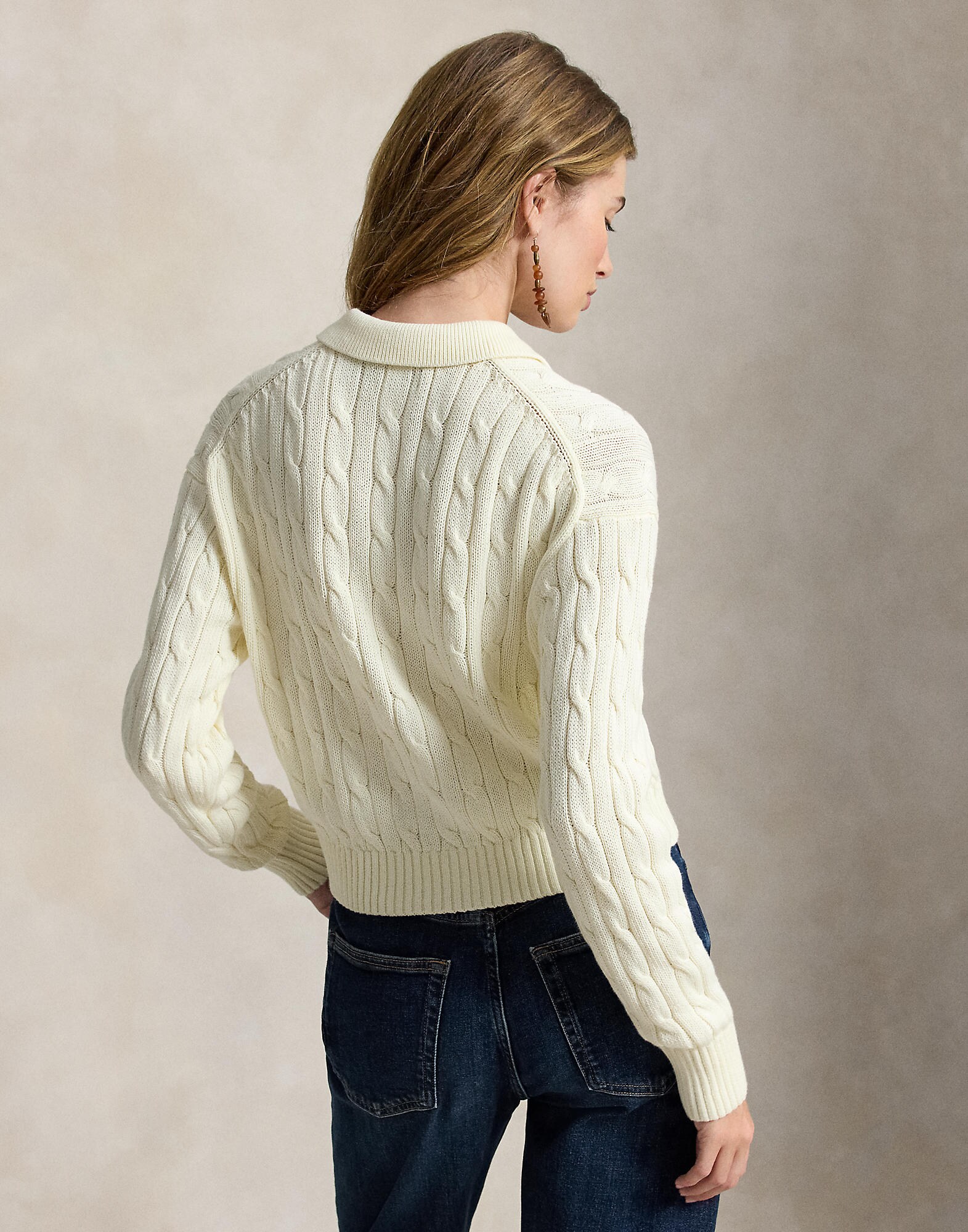 Polo Ralph Lauren Cárdigan crema – imagen 7