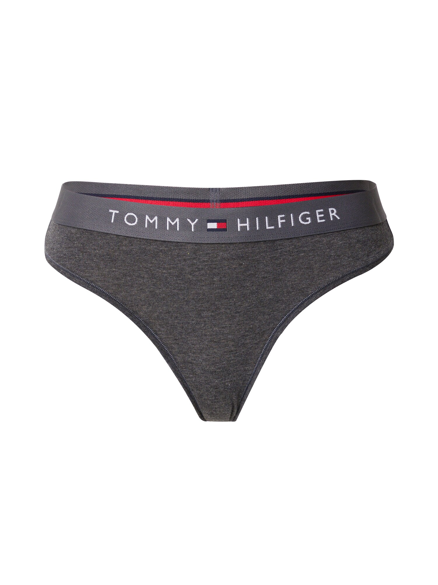Tommy Hilfiger Underwear Tangá  tmavosivá / sivá melírovaná / červená / biela