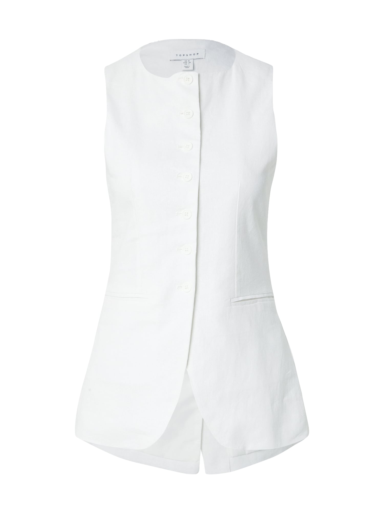 TOPSHOP Vestă de costum  alb