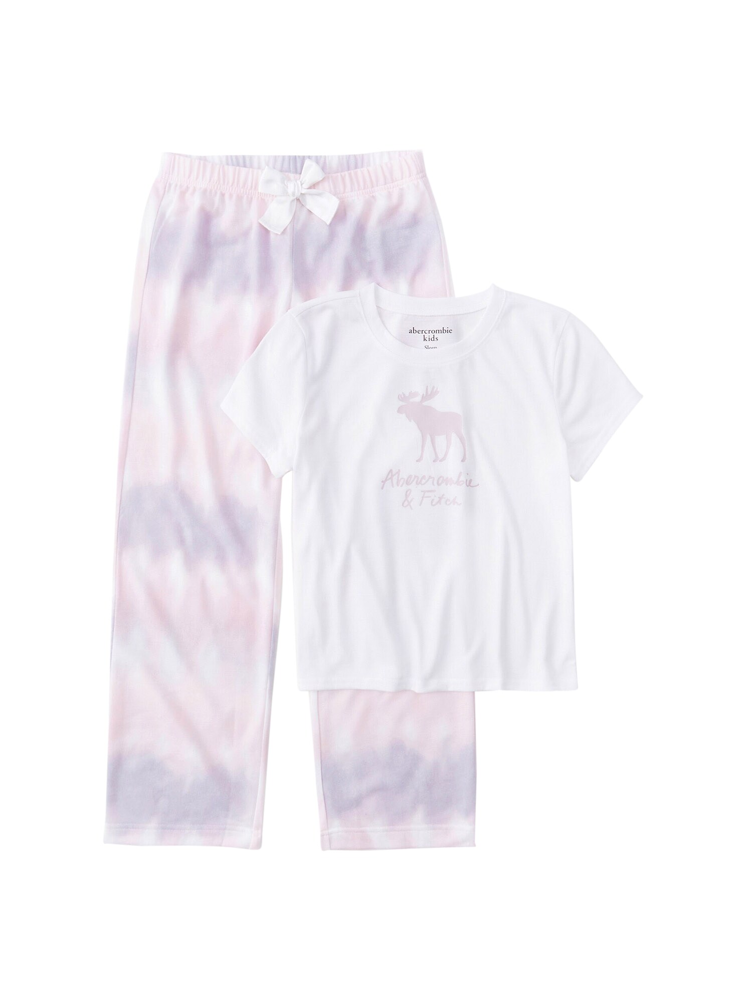 Abercrombie & Fitch Miego kostiumas  balta / šviesiai violetinė