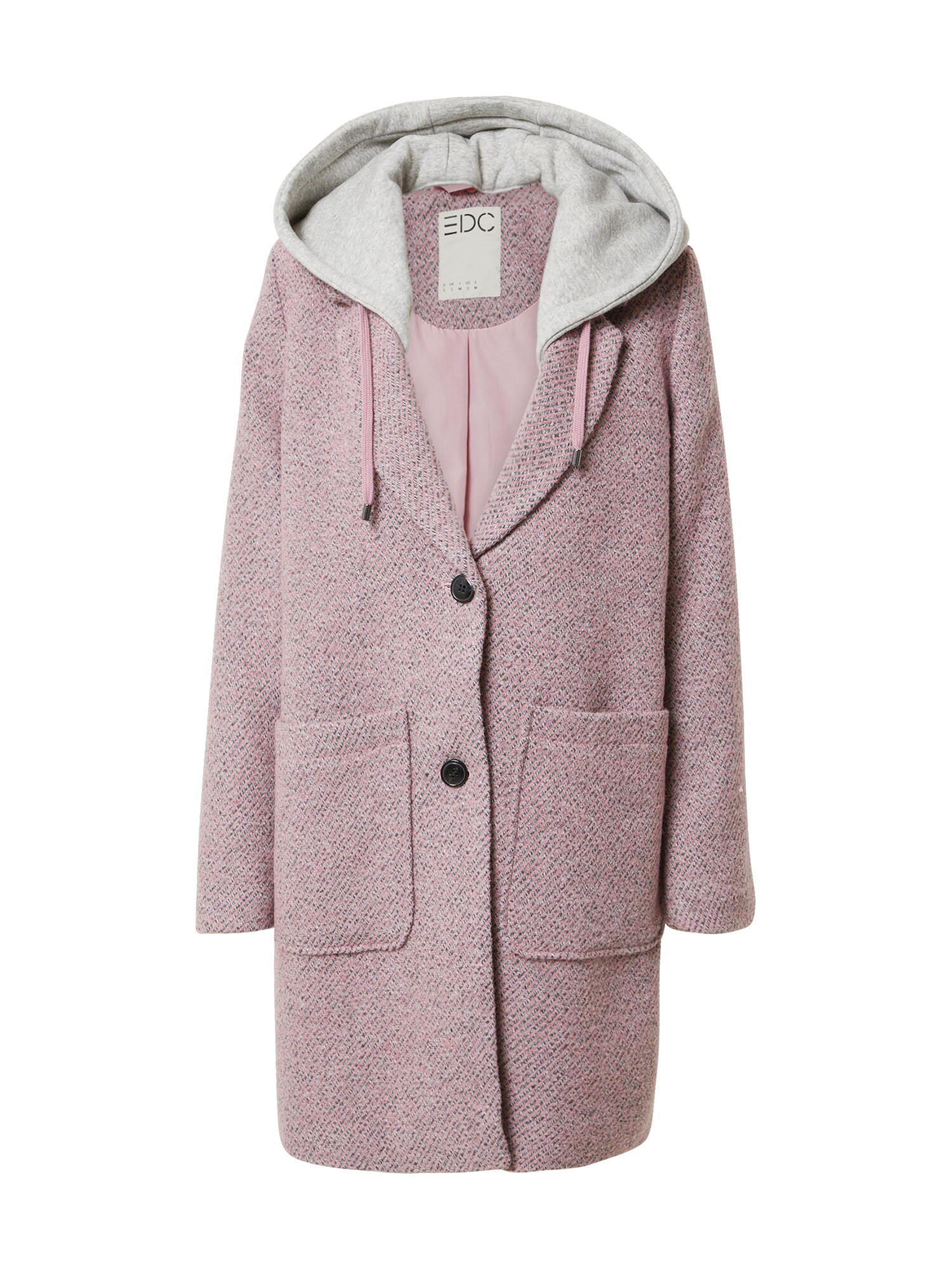 EDC BY ESPRIT Rudeninis-žieminis paltas  rožinė / pilka