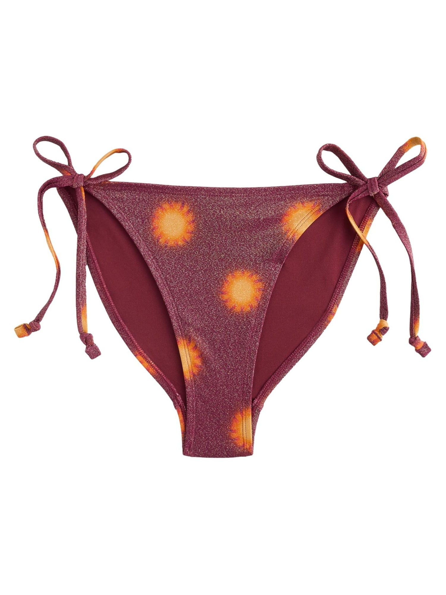Next Slip costum de baie  galben curry / roșu burgundy