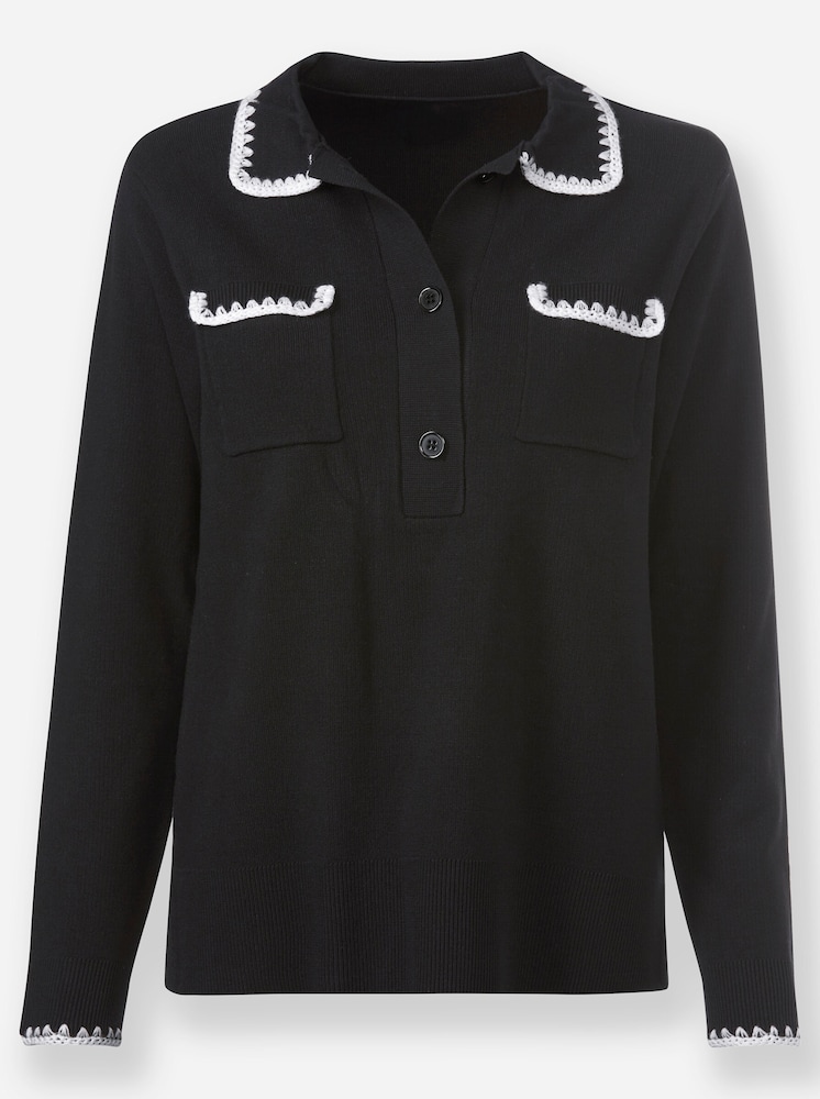 heine Pulóver Női fekete , Méret 38