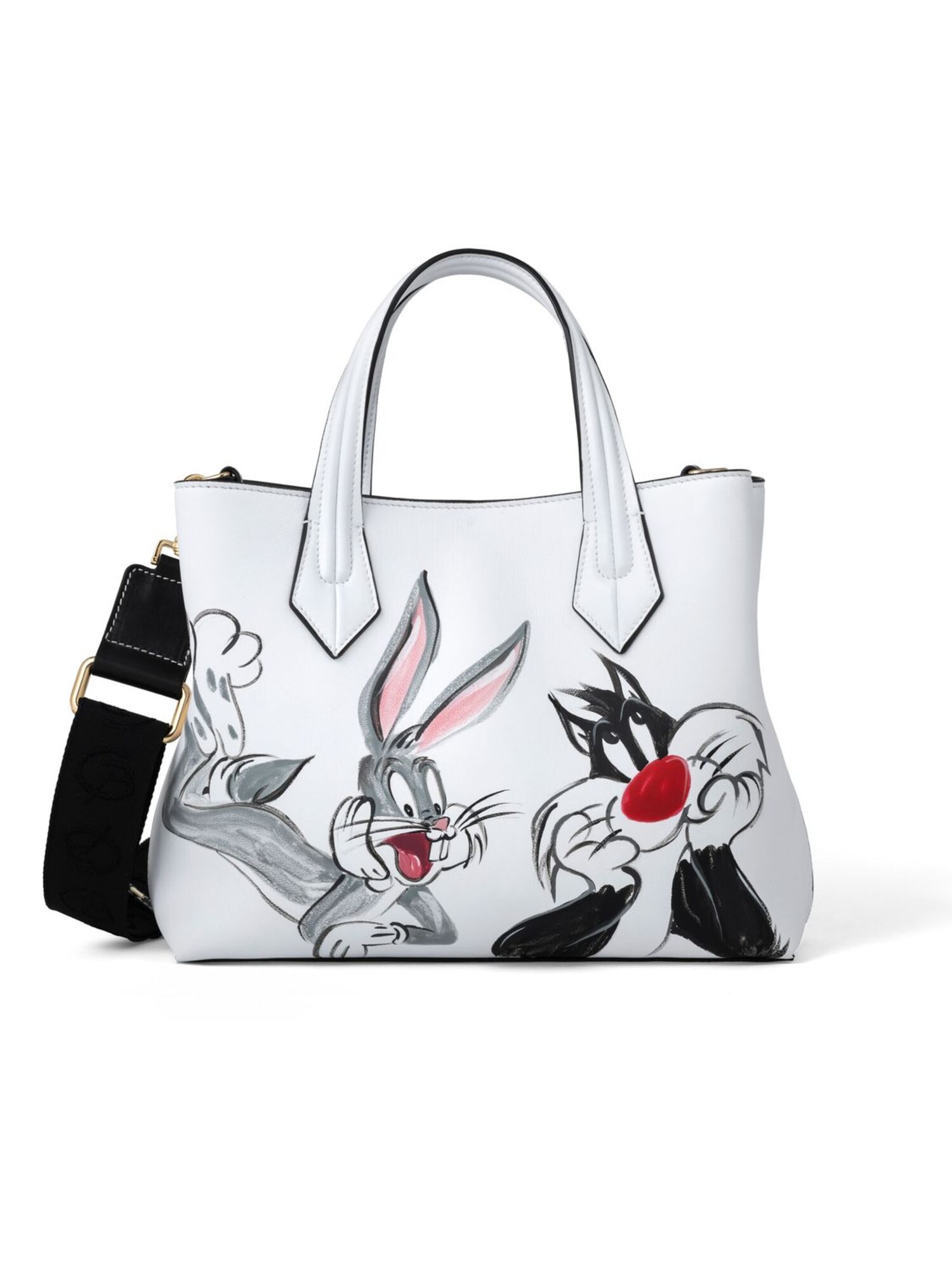 Braccialini Bolso de mano 'Mia Looney Tunes' blanco – imagen 1
