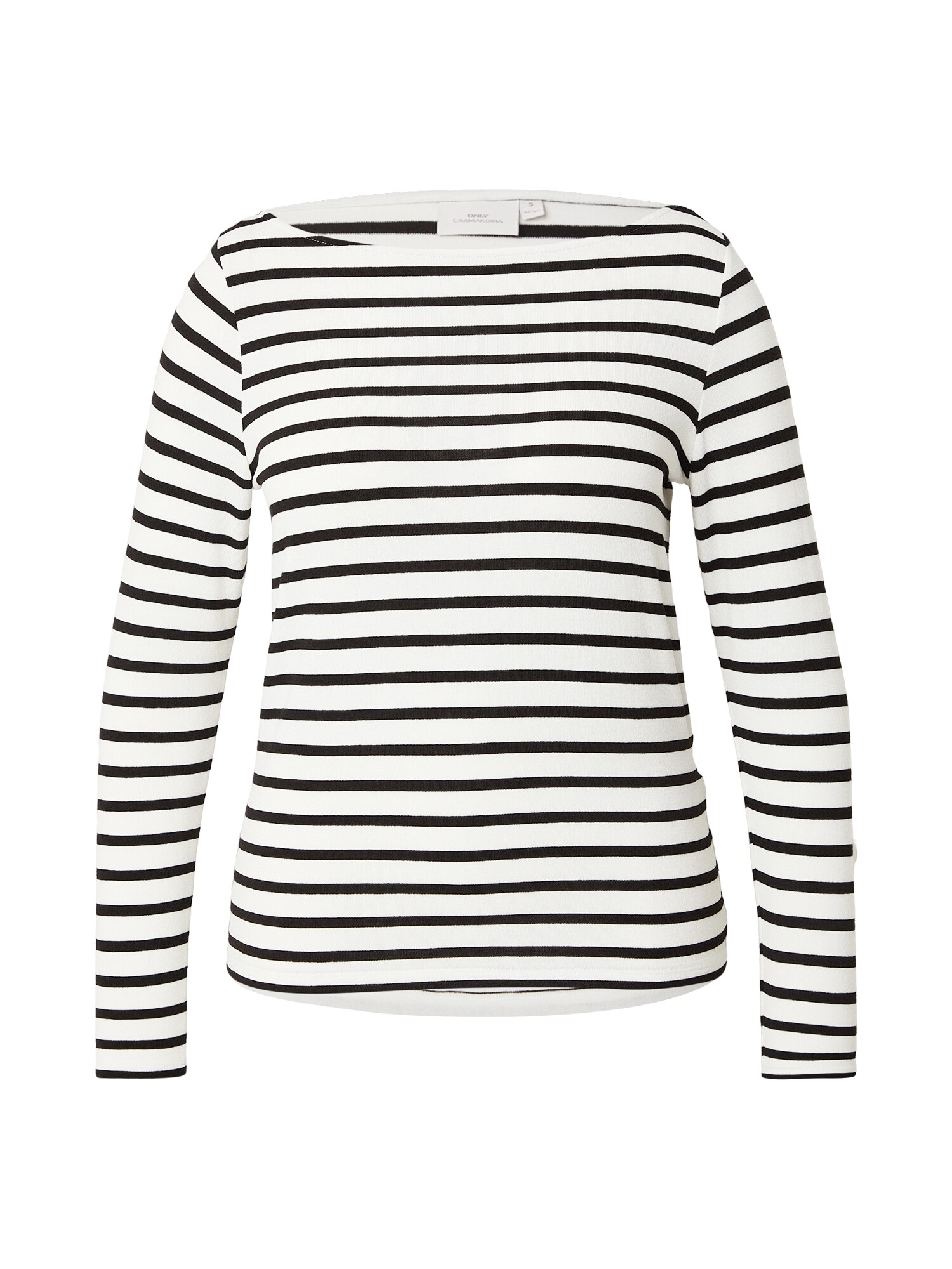 ONLY Carmakoma Tricou 'CARLUCA'  negru / alb