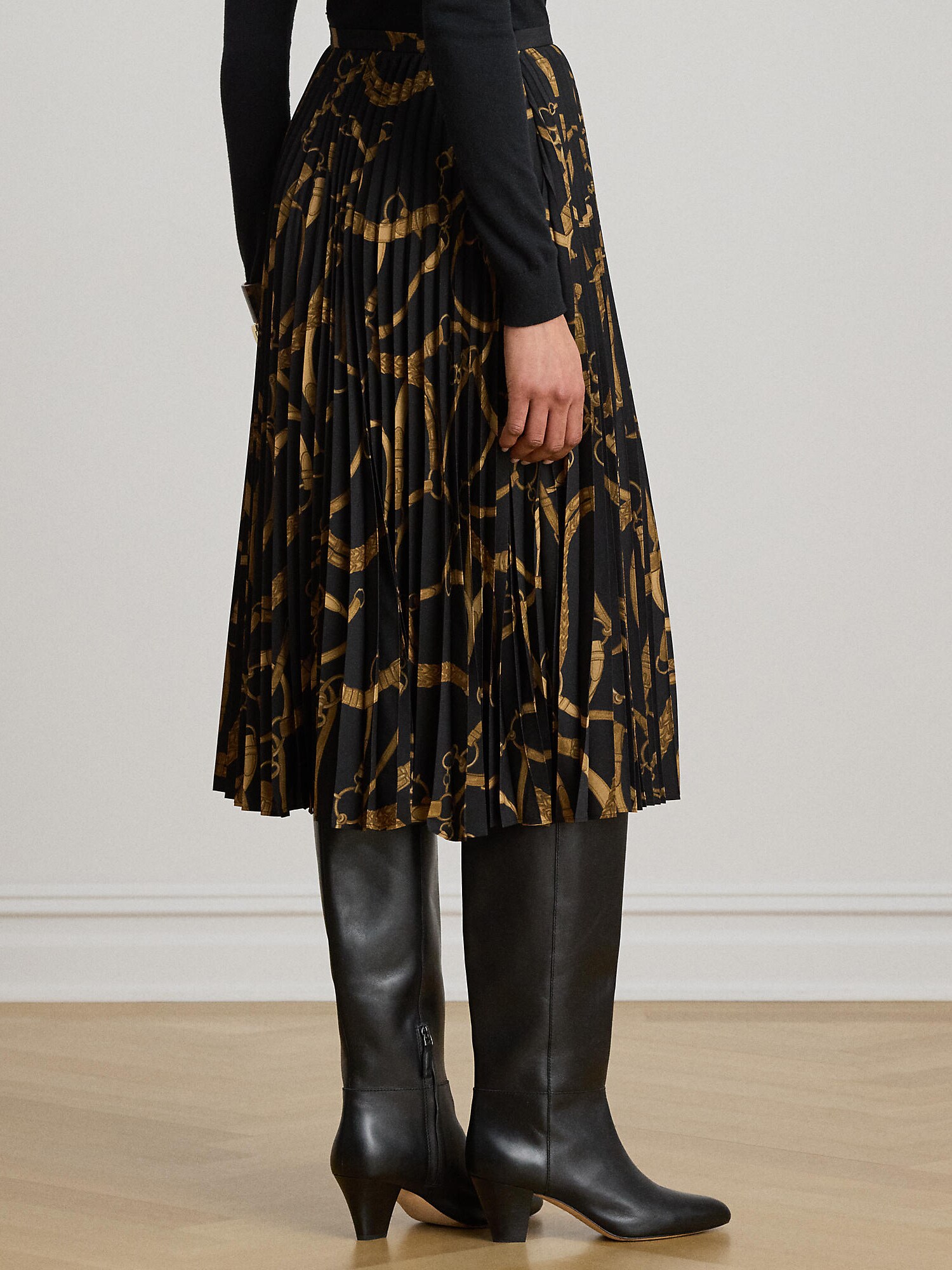 Lauren Ralph Lauren Falda  pueblo / mostaza / negro – imagen 3