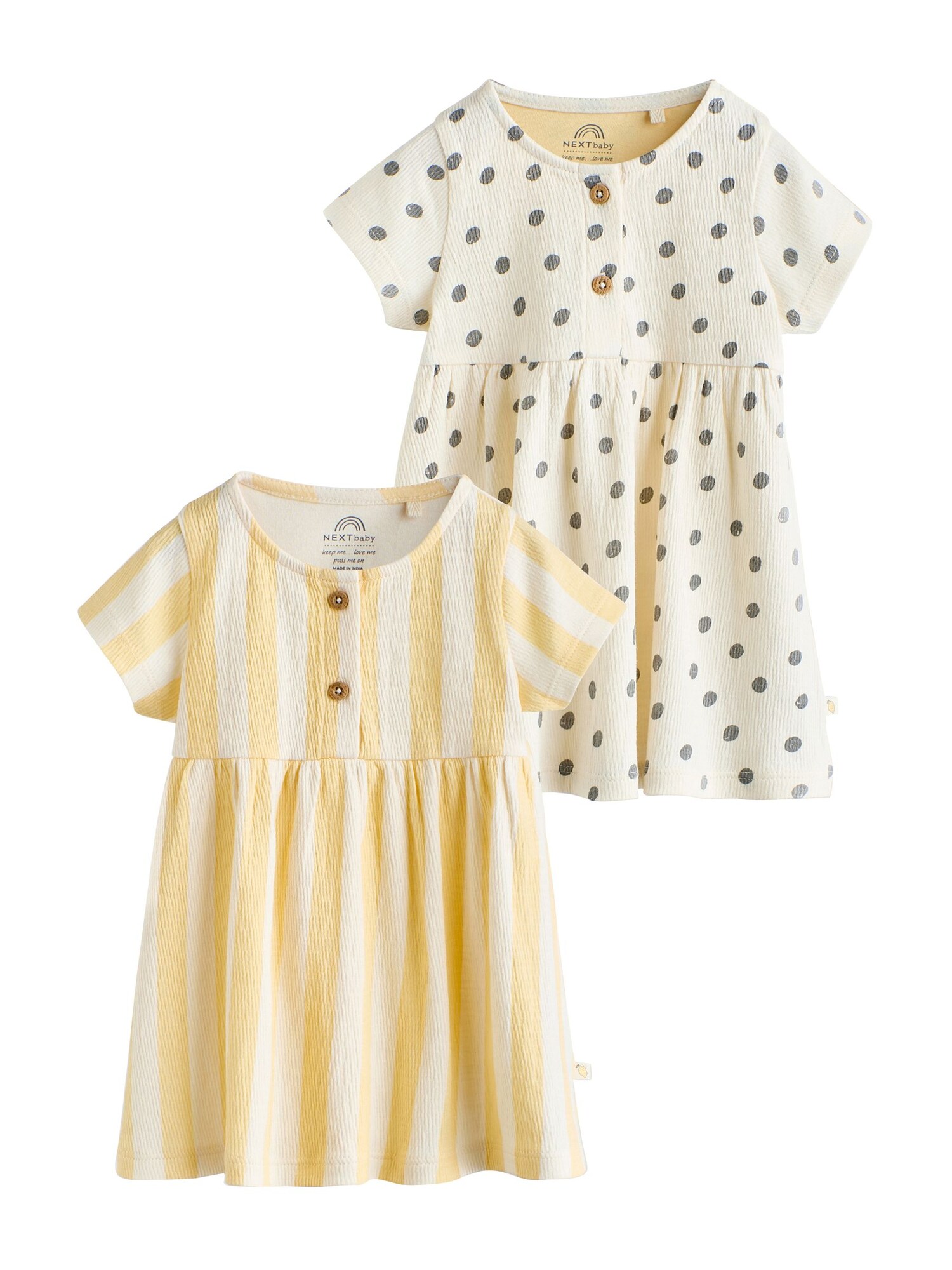 Next Rochie  bej / galben / negru