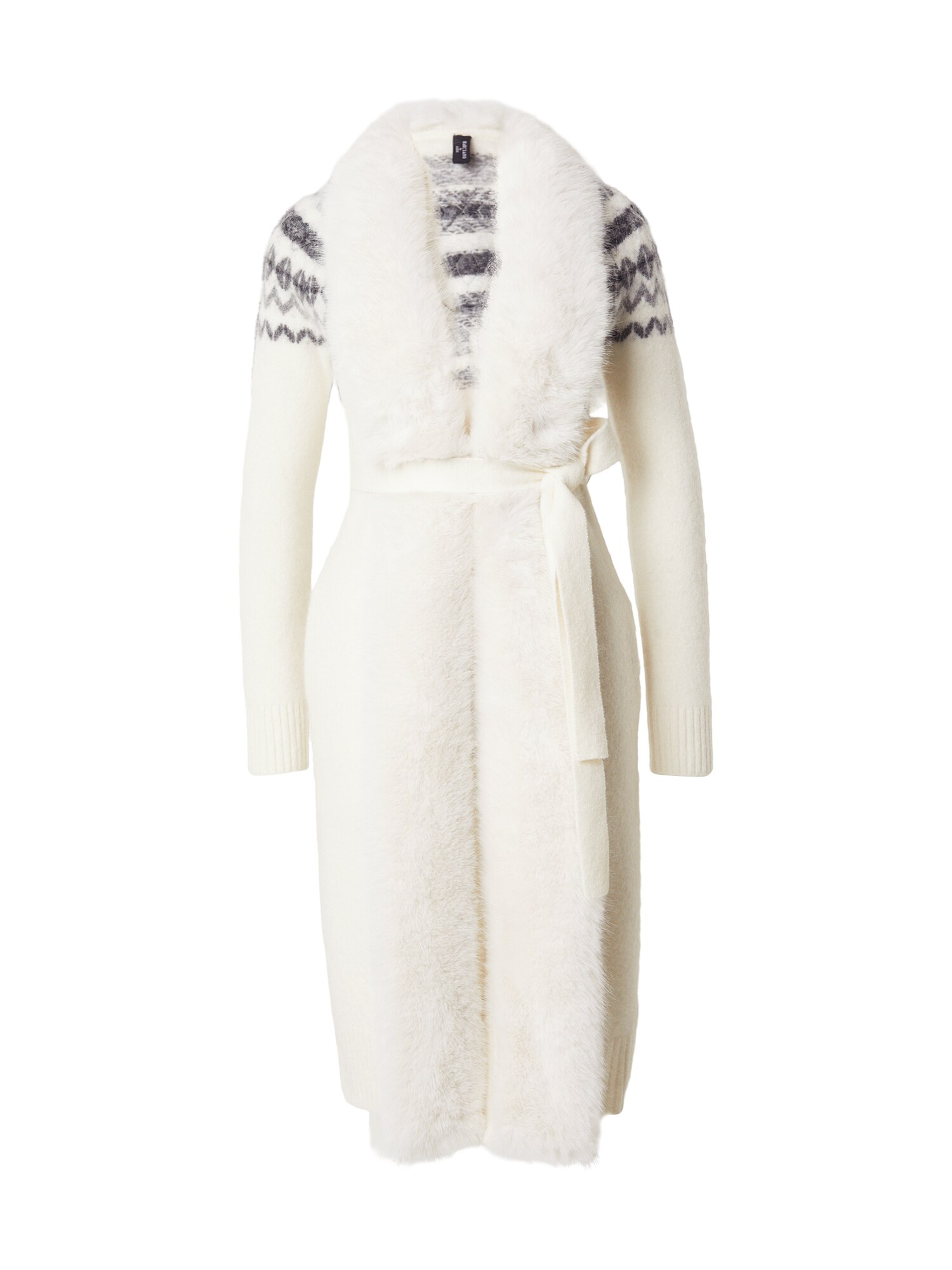 GUESS by Marciano Strickmantel 'AKILAH' creme / dunkelgrau