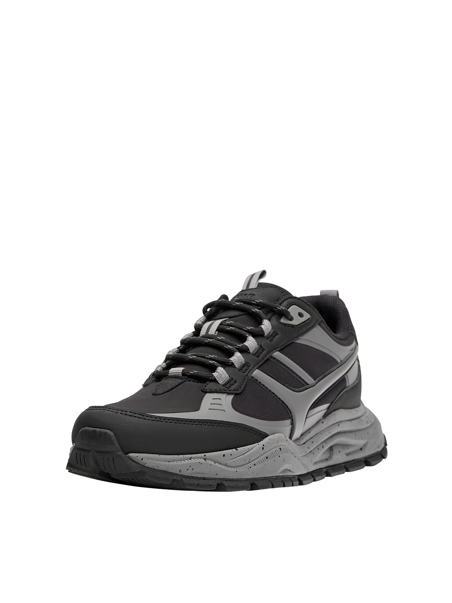 Pull&Bear Sneaker dunkelgrau / schwarz