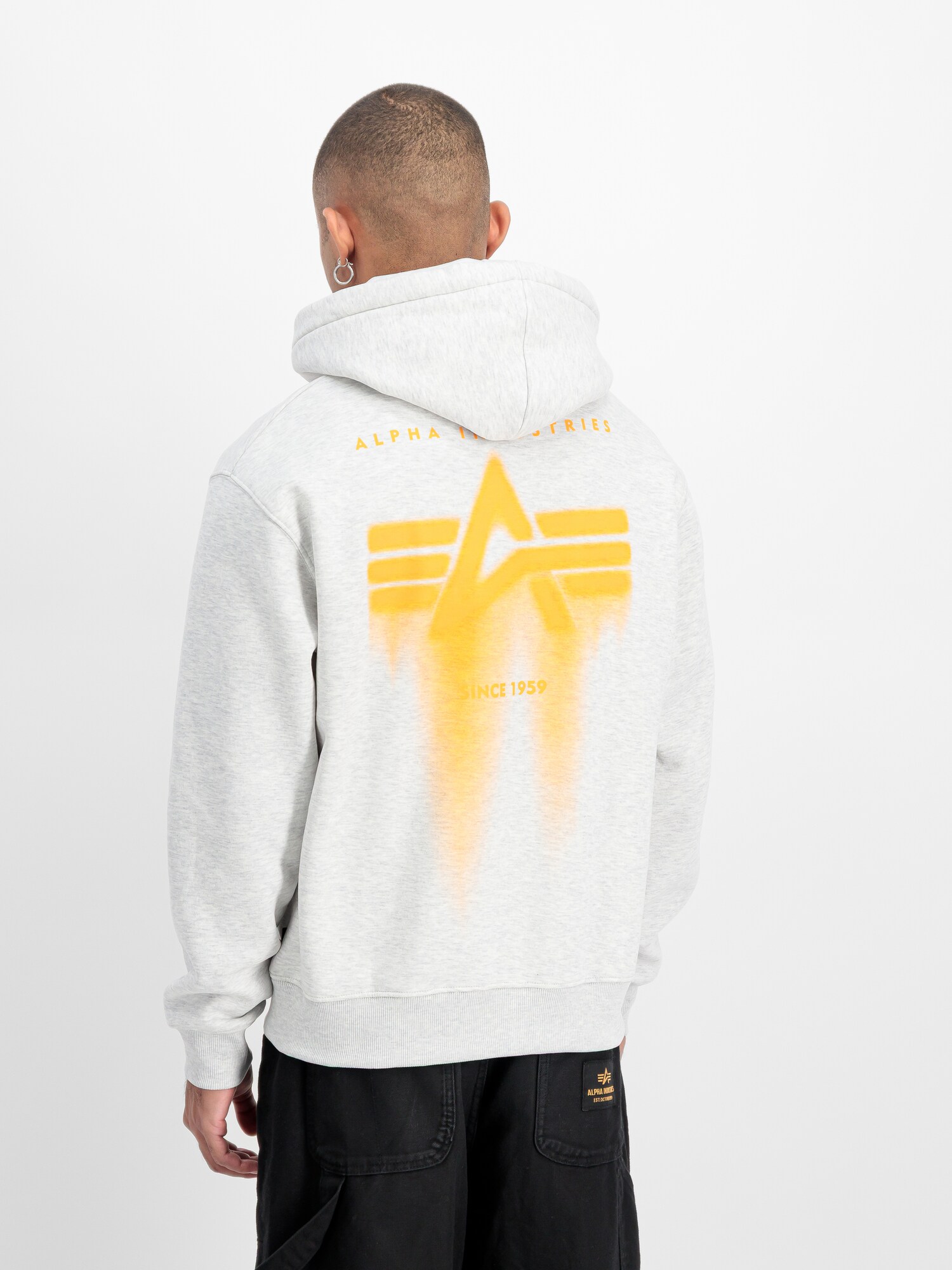 ALPHA INDUSTRIES Mikina  žltá / sivá (obrázok 5)