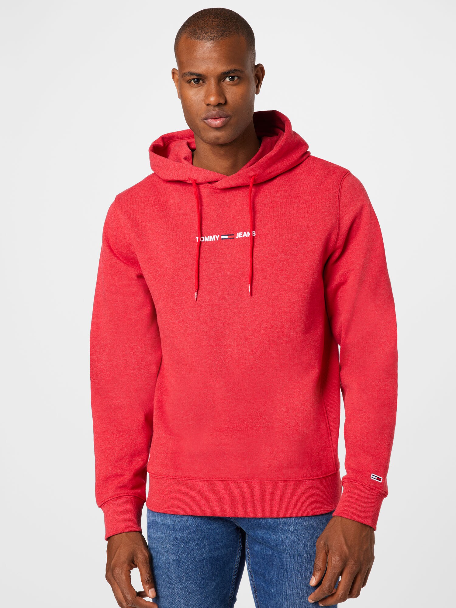 Tommy Jeans Tréning póló 'Essential'  sötétkék / vörösáfonya / fehér termék 2. képe