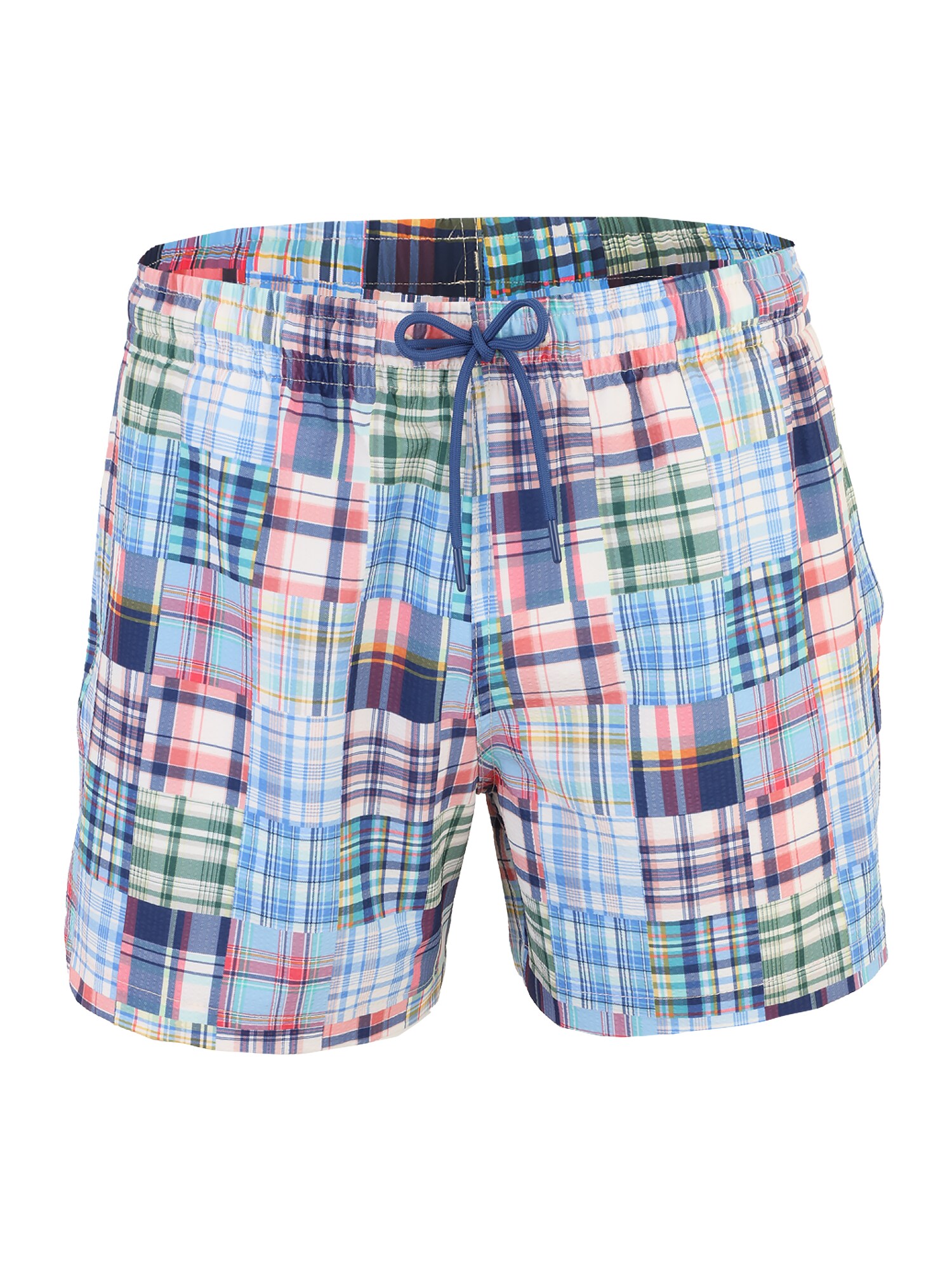 Abercrombie & Fitch Plavecké šortky  svetlomodrá / zelená / svetločervená / biela