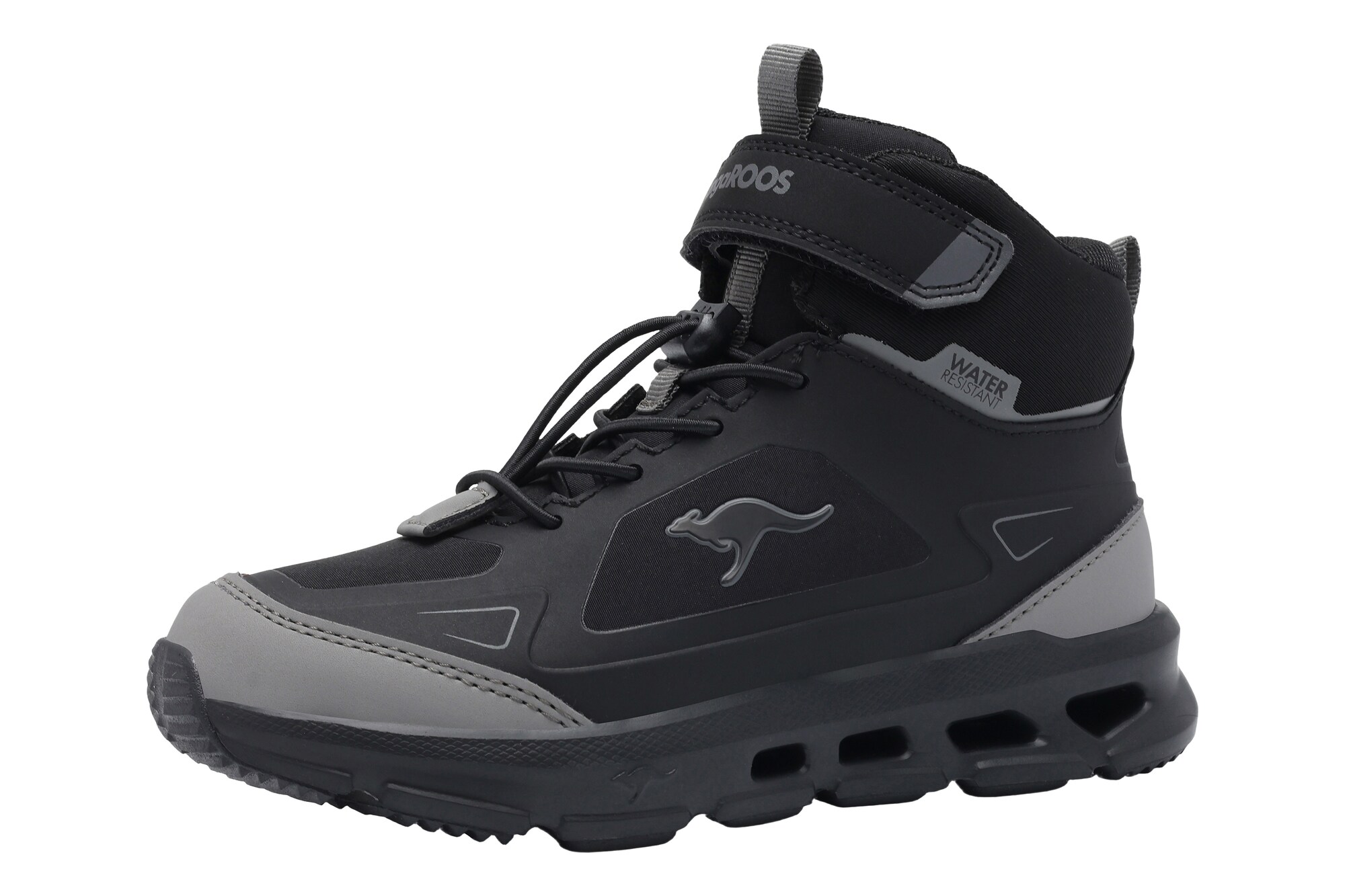 KangaROOS Sneaker Krass gri / negru
