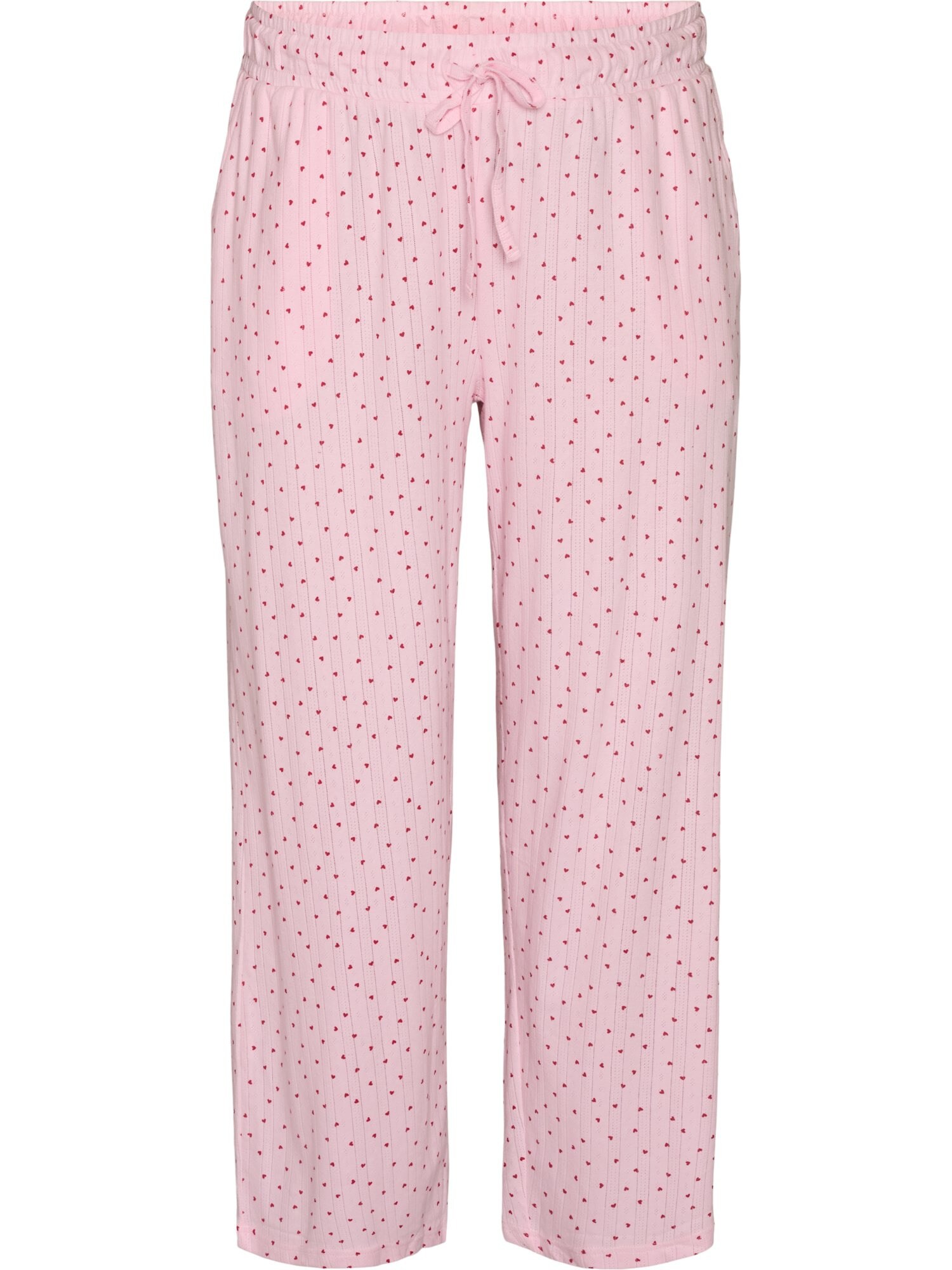Zizzi Pantaloni de pijama MPOINTY roz / roșu