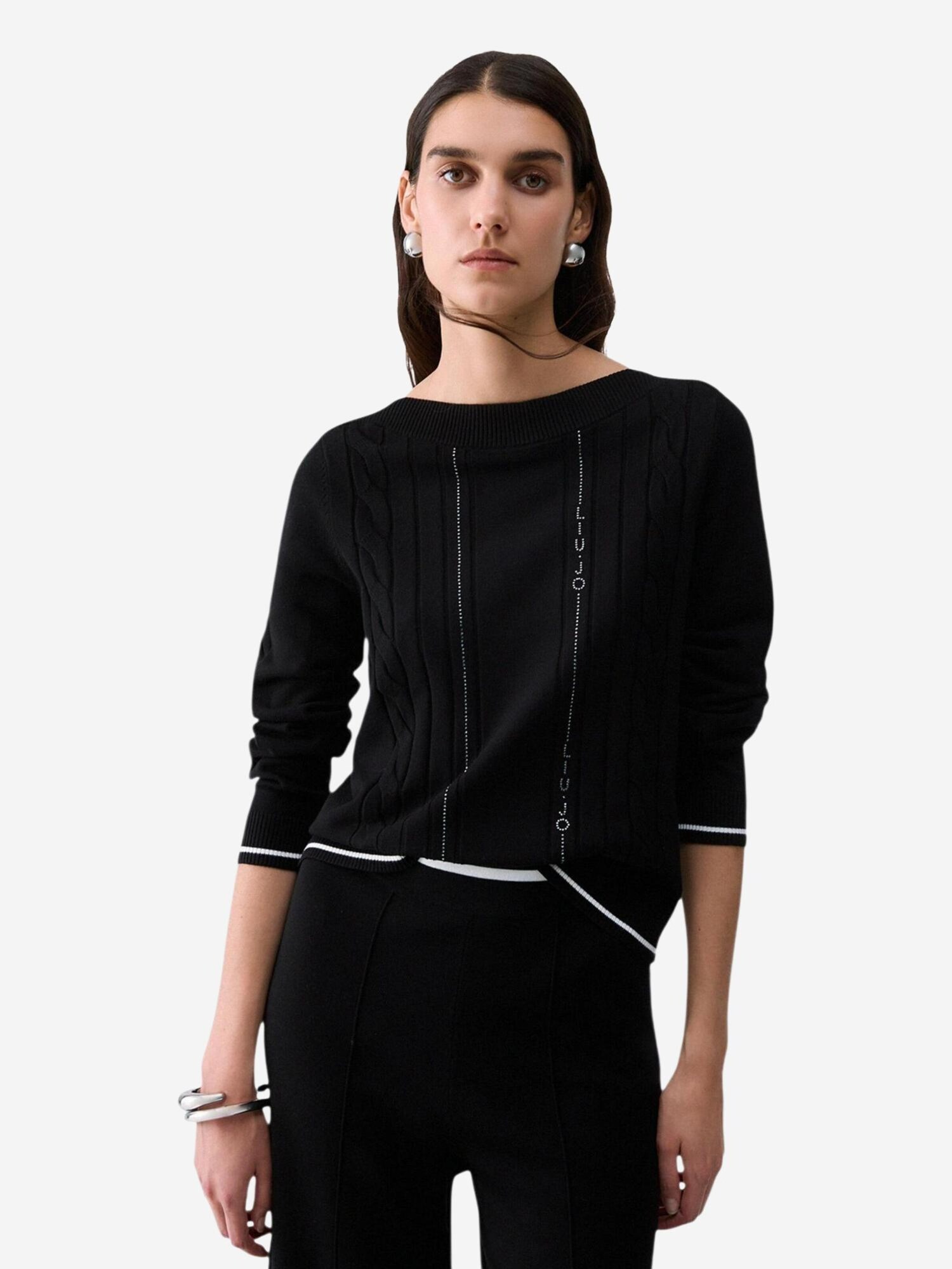 Liu Jo Jersey 'ECS MAGLIA CHIUSA TF6189 MS63L'  negro