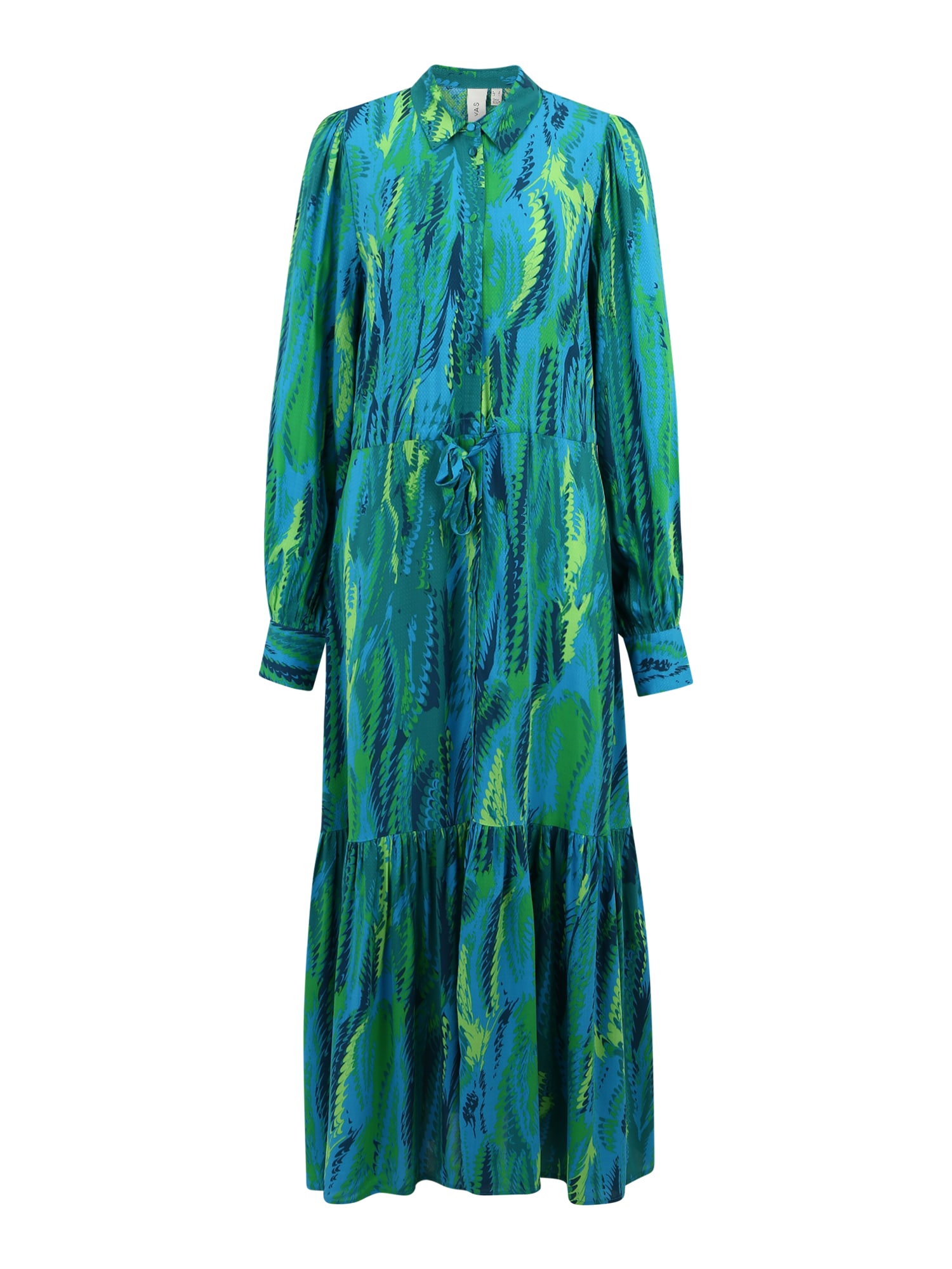 Y.A.S Tall Palaidinės tipo suknelė 'FERO' tamsiai mėlyna / šviesiai ruda / šviesiai žalia