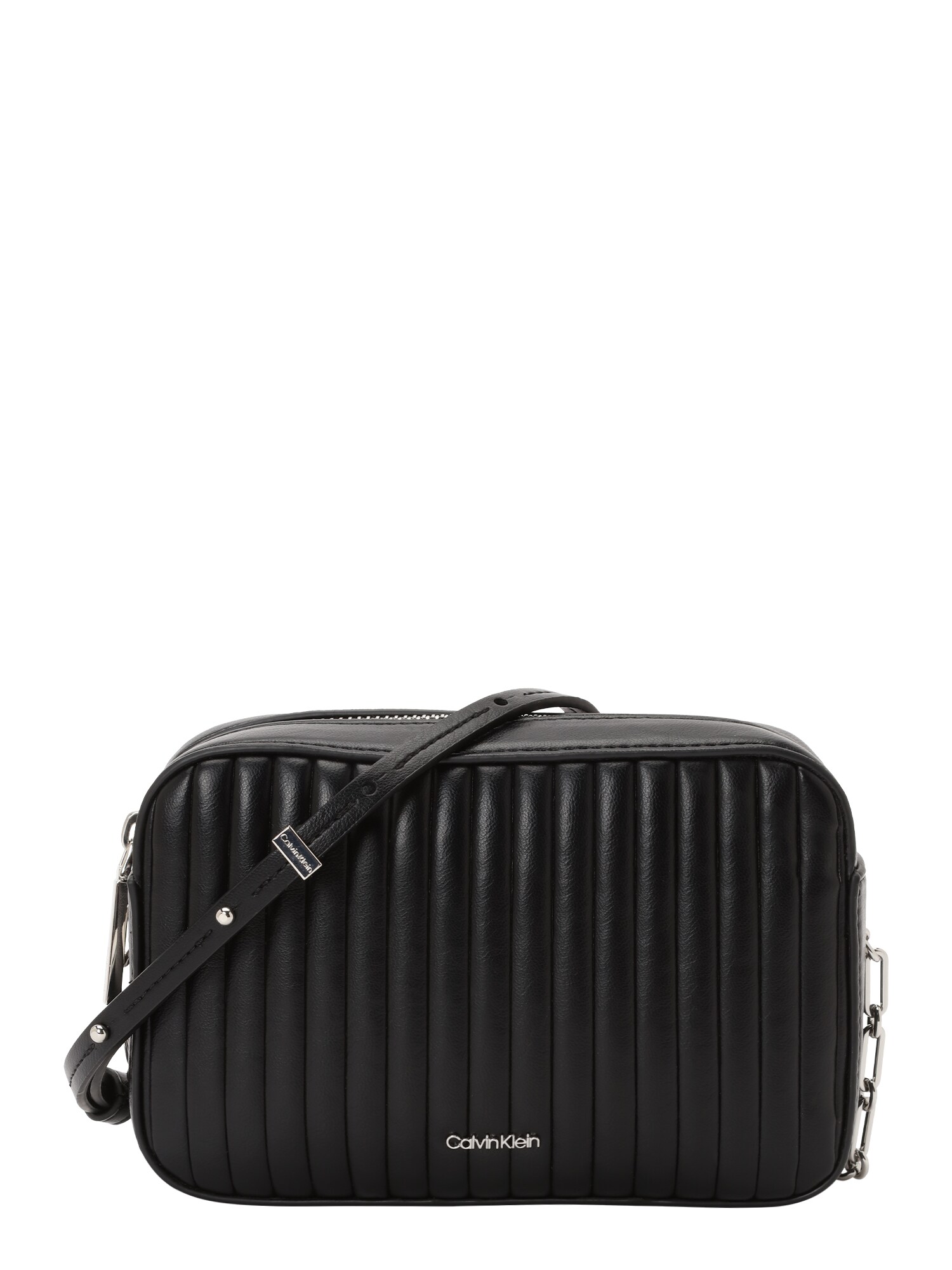 Calvin Klein Geantă de umăr  negru / argintiu