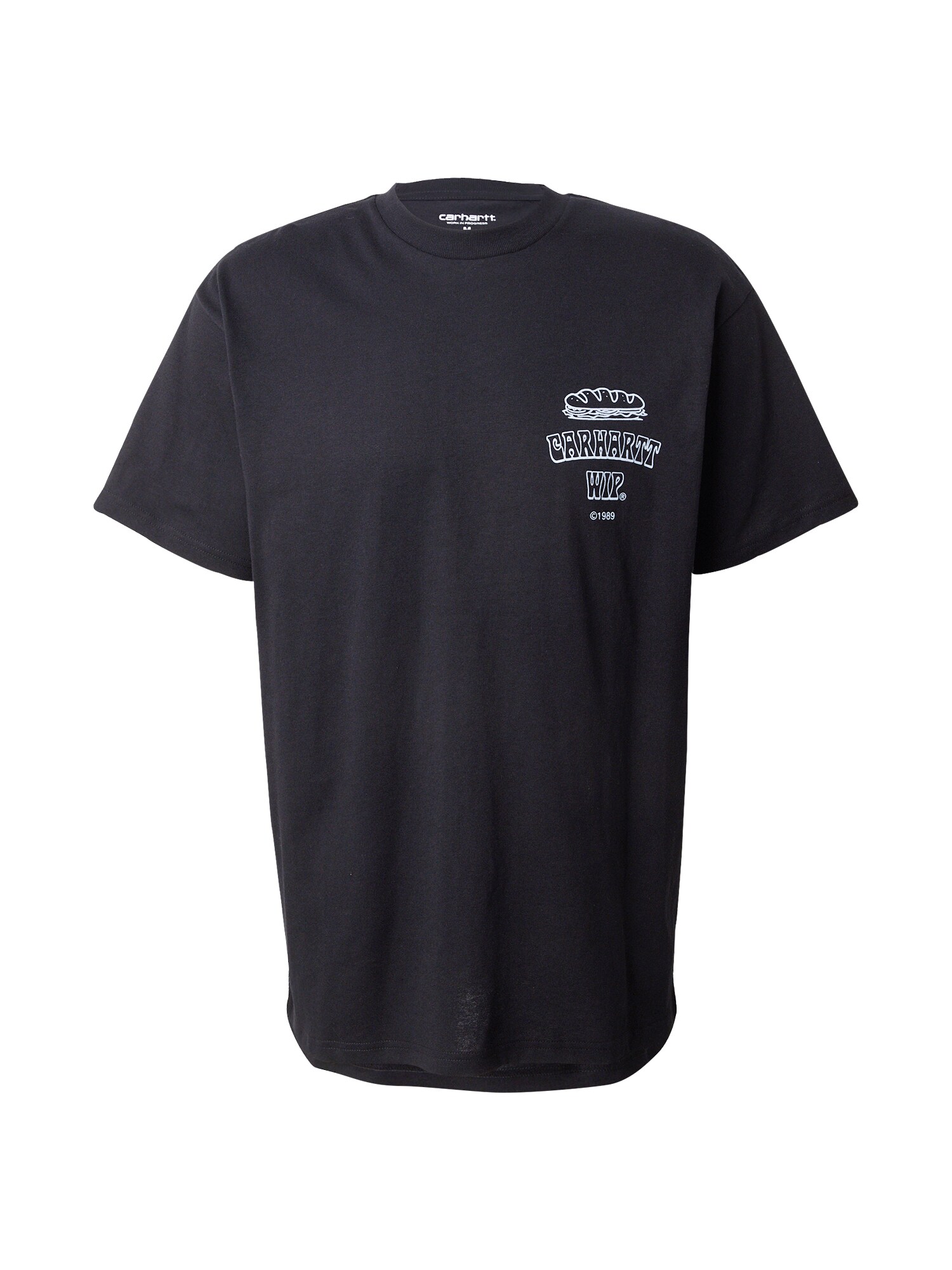 Carhartt WIP Tričko  svetlosivá / čierna