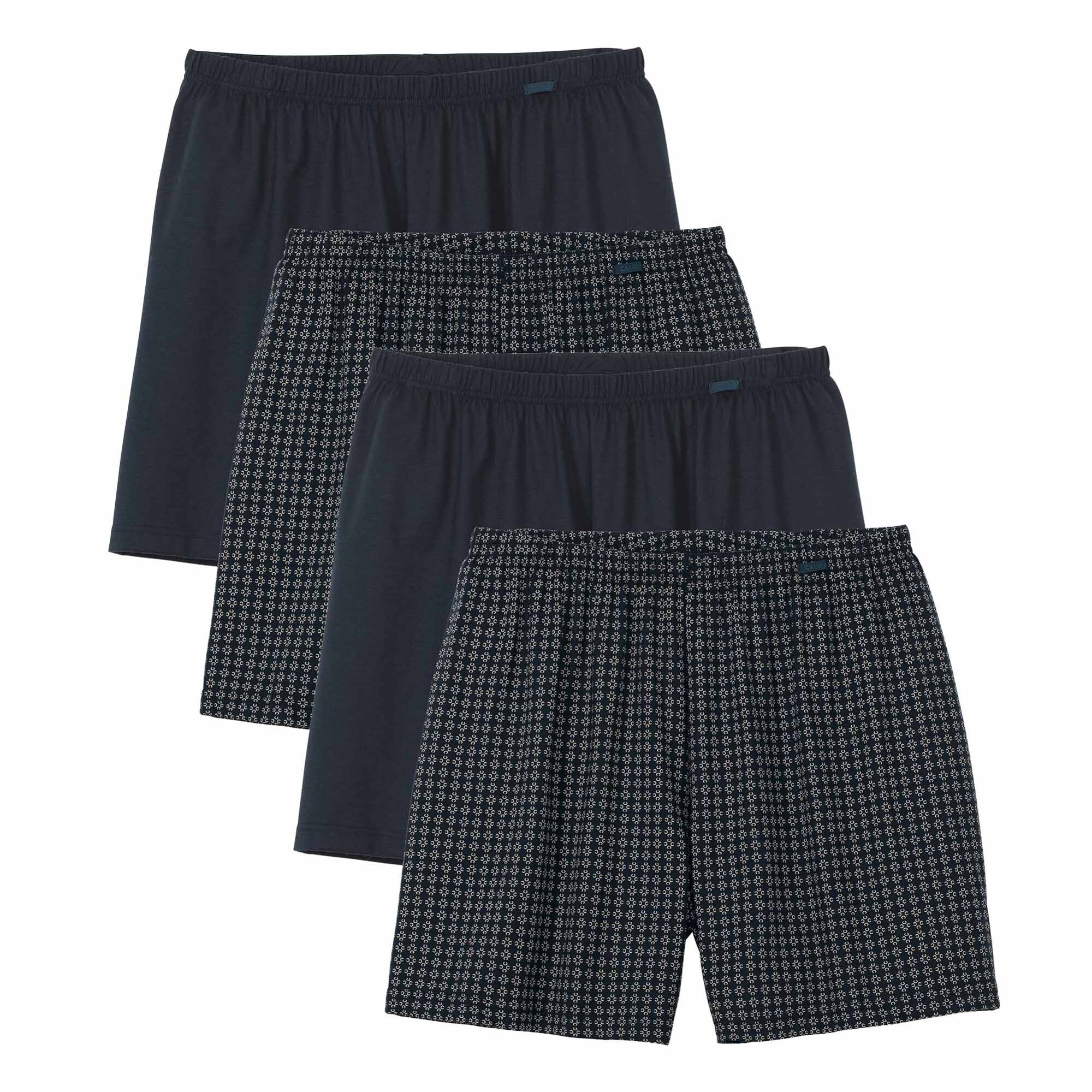 CALIDA Calzoncillo boxer  azul oscuro / blanco