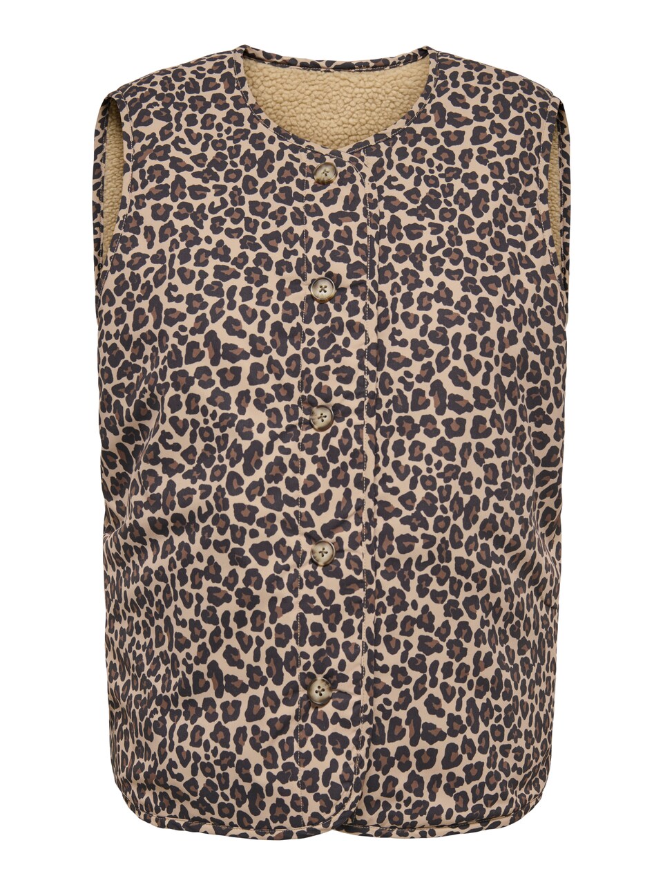 Väst 'ONLBaby' beige / brun