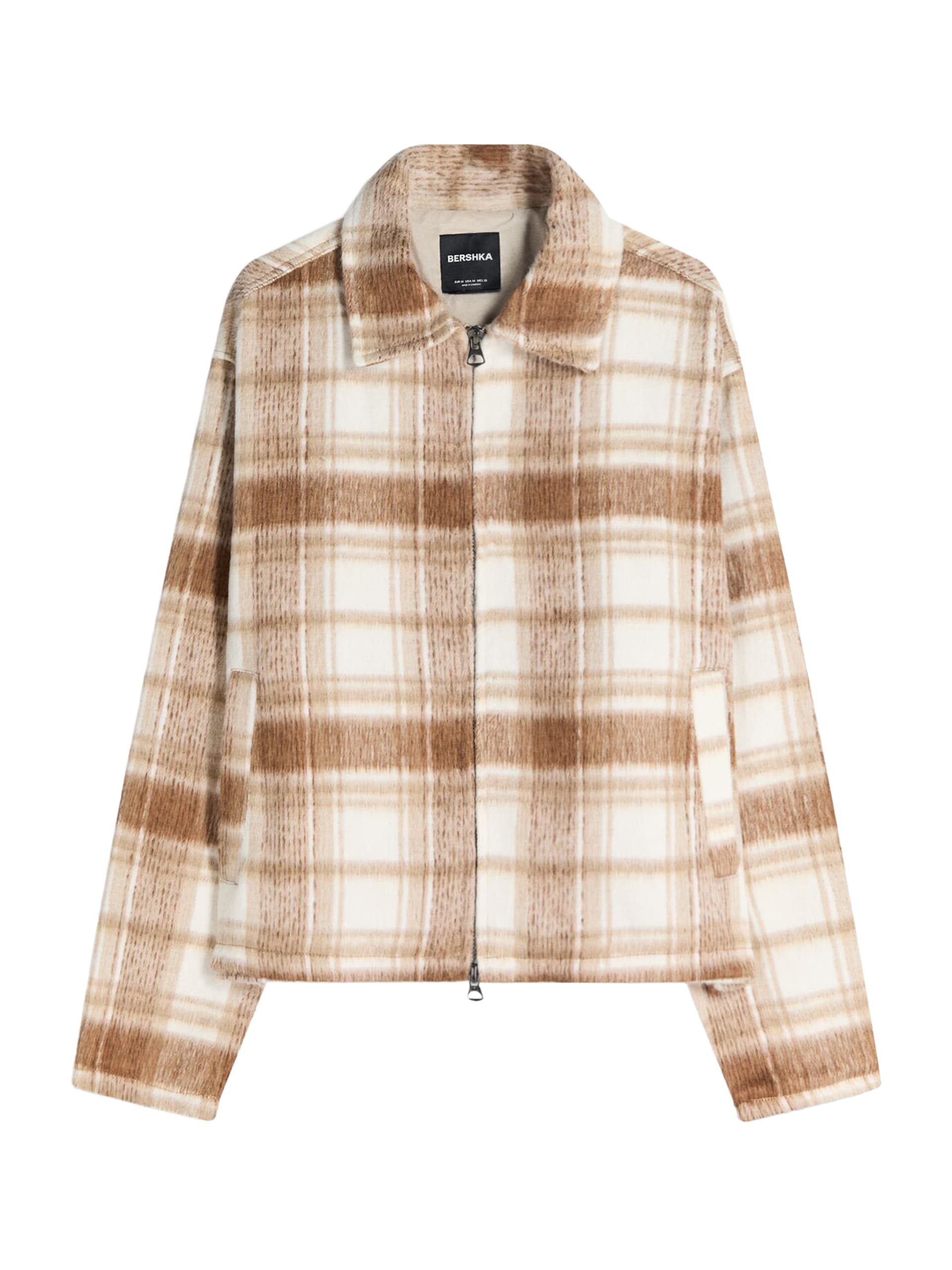 Bershka Övergångsjacka brun / cappuccino herr