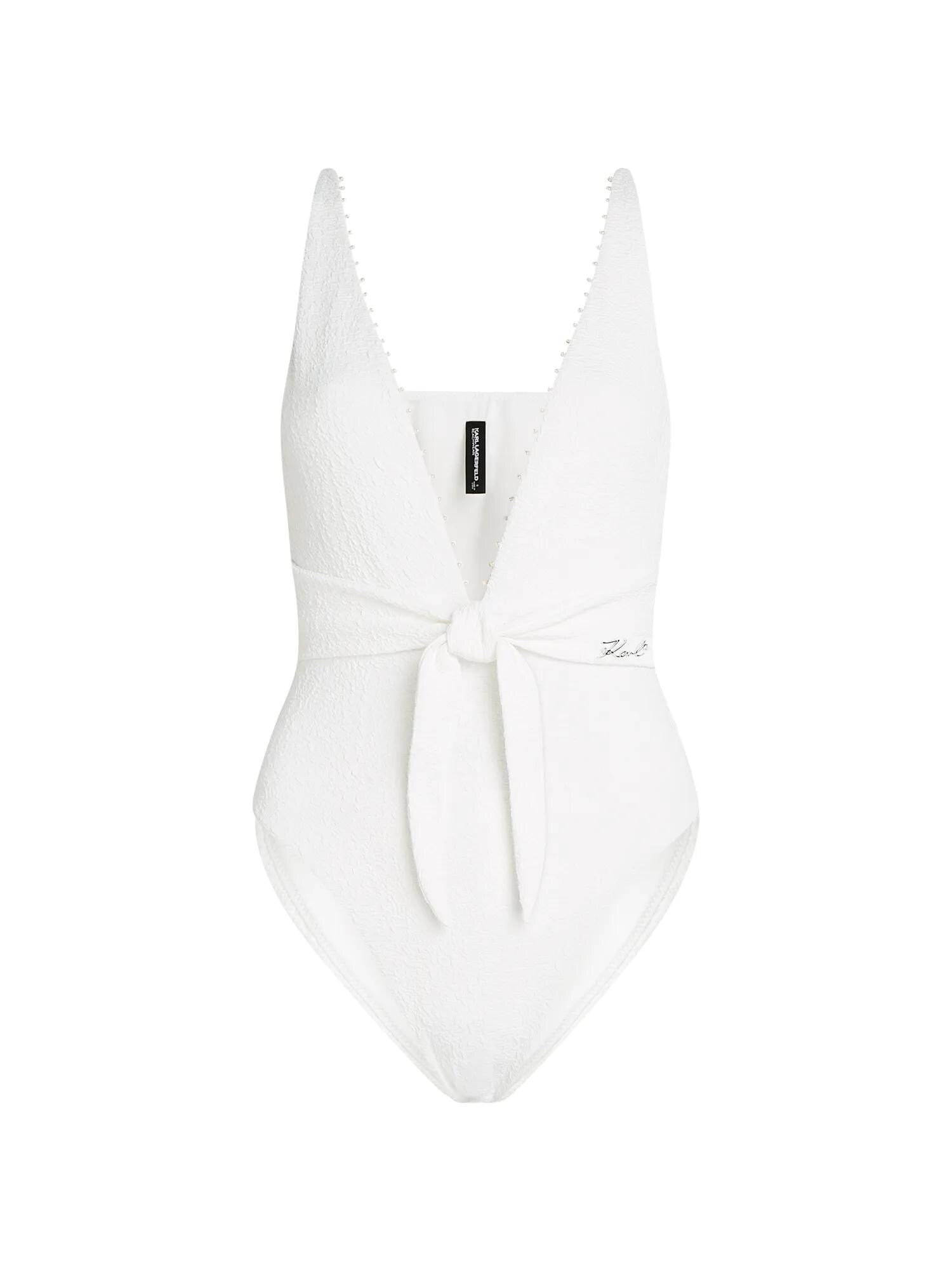 Karl Lagerfeld Costum de baie întreg crem