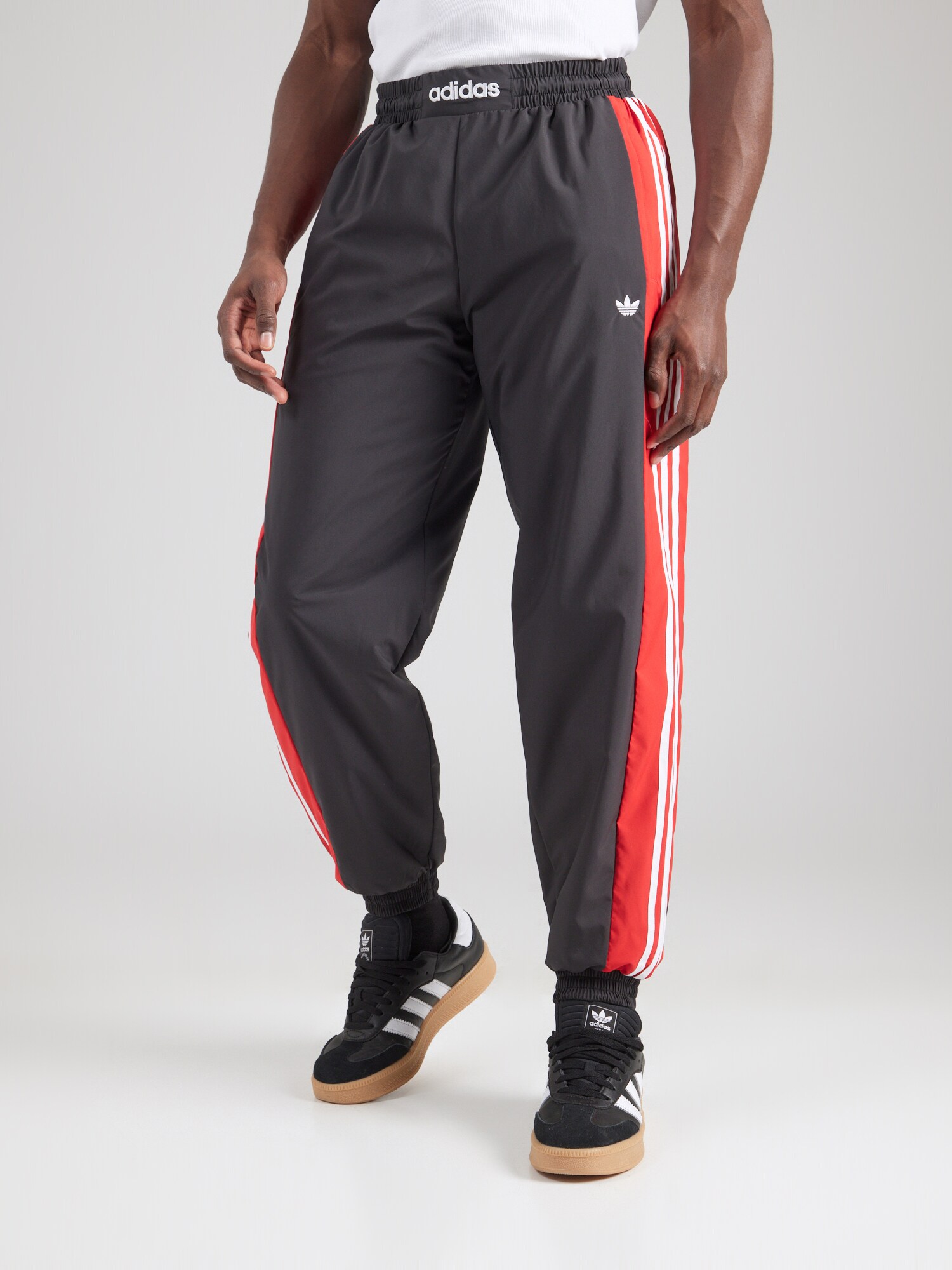 ADIDAS ORIGINALS Nadrág 'WARM-UP'  piros / fekete / fehér termék 2. képe