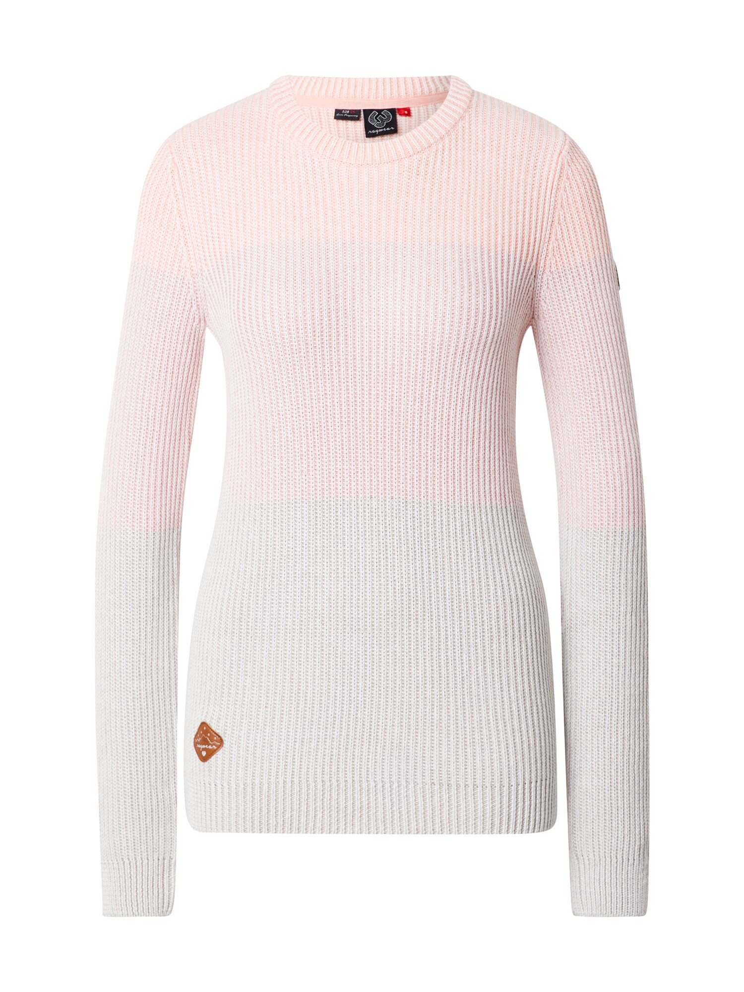 Ragwear Megztinis  rožių spalva / balta / pastelinė oranžinė