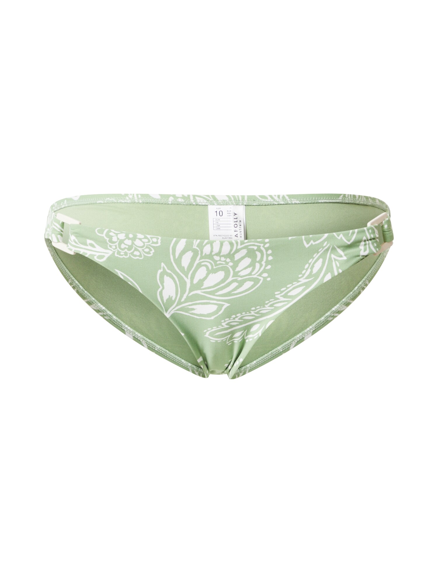 Seafolly Bikinové nohavičky  svetlozelená / biela