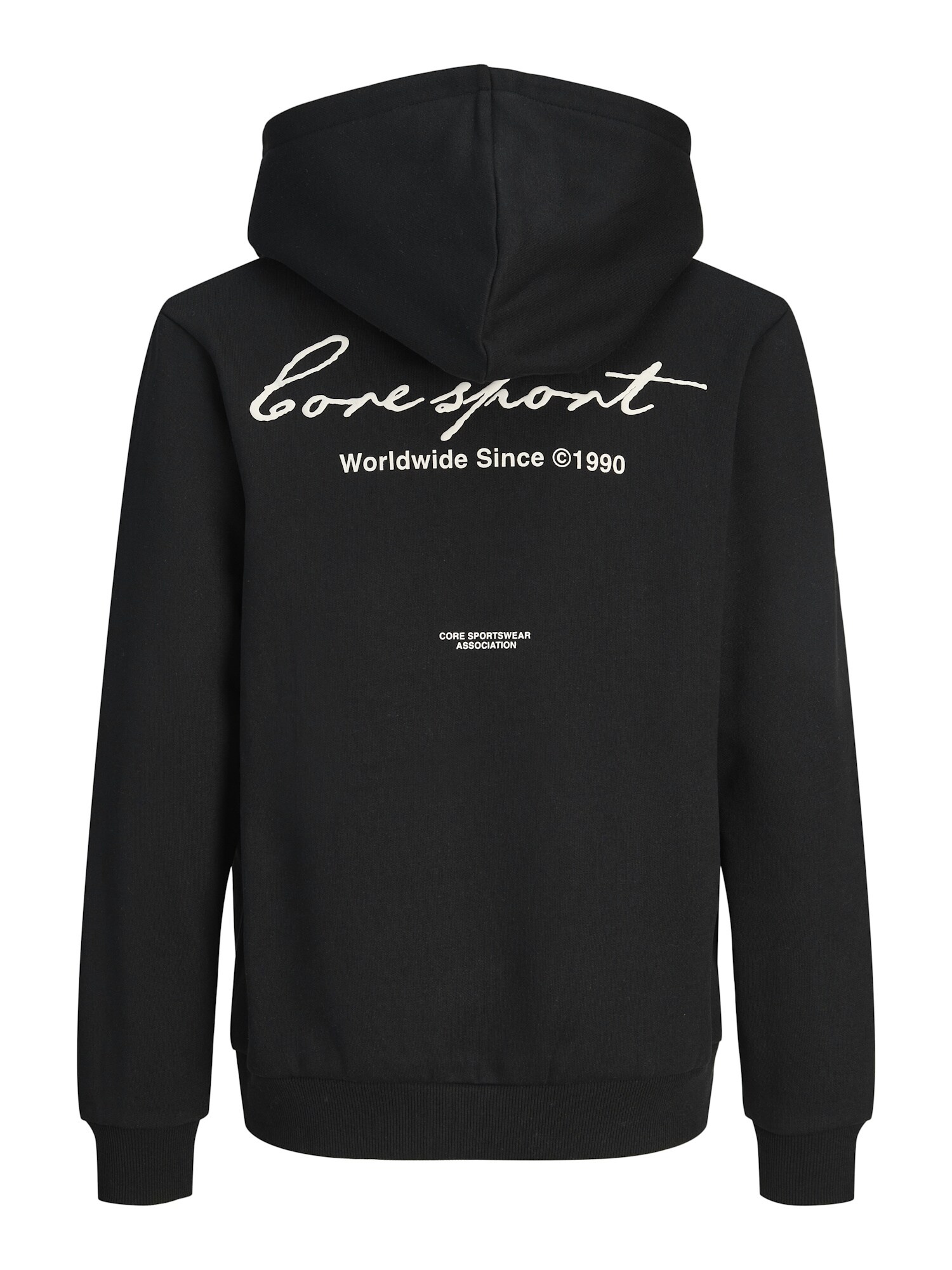 Jack & Jones Junior Mikina 'Dust Script'  čierna / biela (obrázok 3)