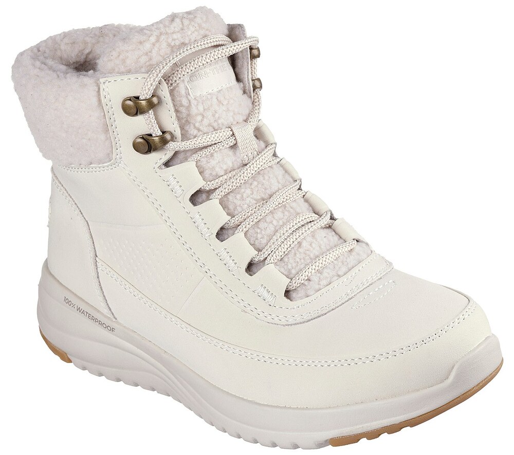 SKECHERS Snowboots Damen Größe 38 naturweiß Winterschuhe