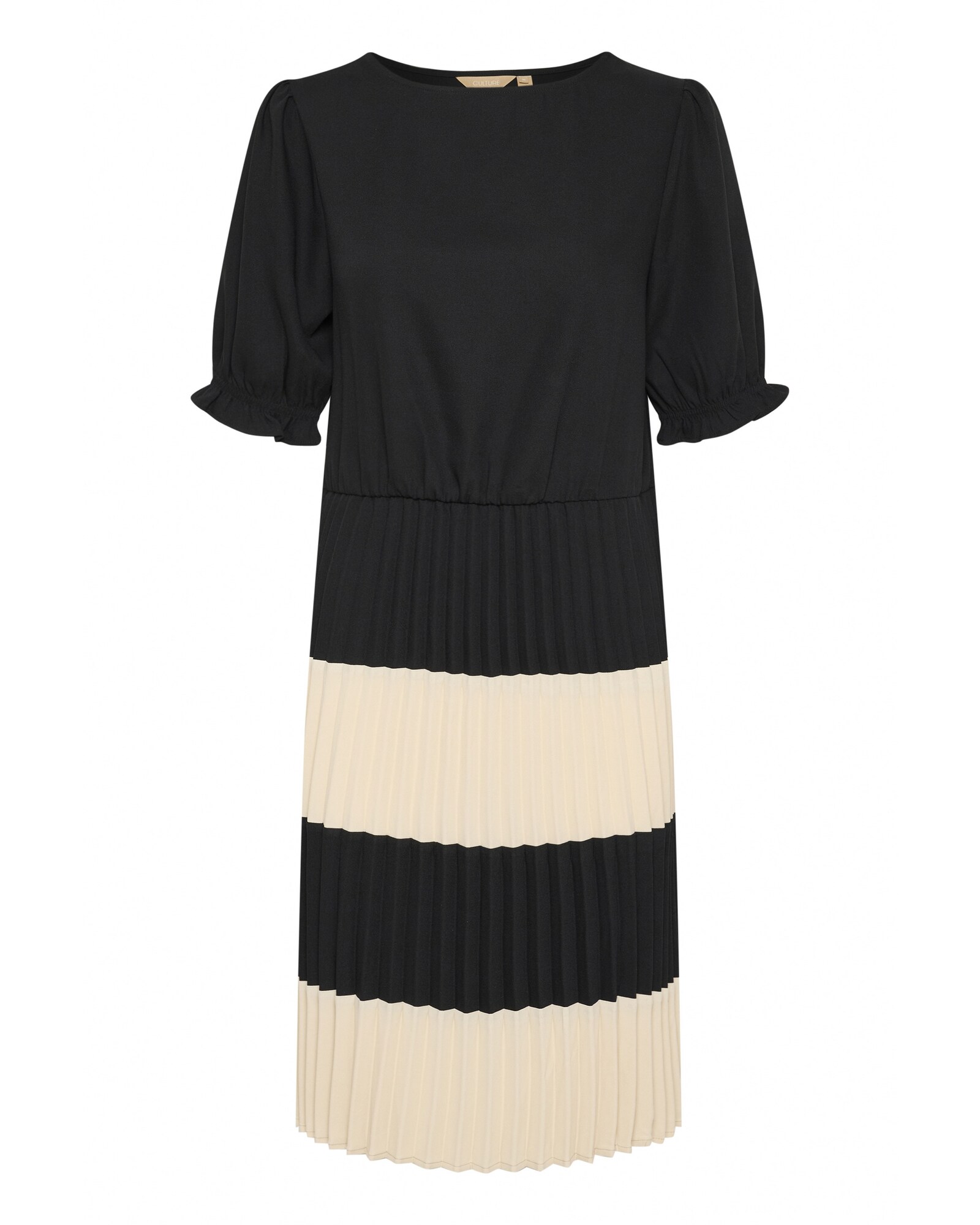 CULTURE Vestido 'Paddy Betty'  beige / negro
