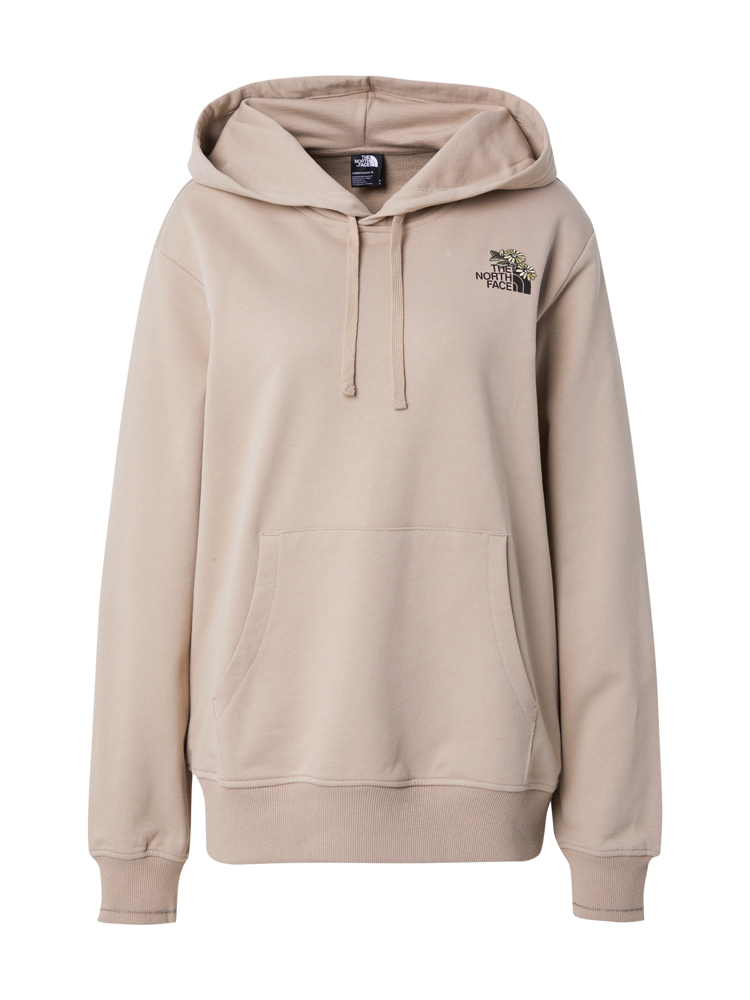 THE NORTH FACE Tréning póló 'FLOWER DOME'  világos sárga / taupe / zöld / fekete akciós termékkép 1