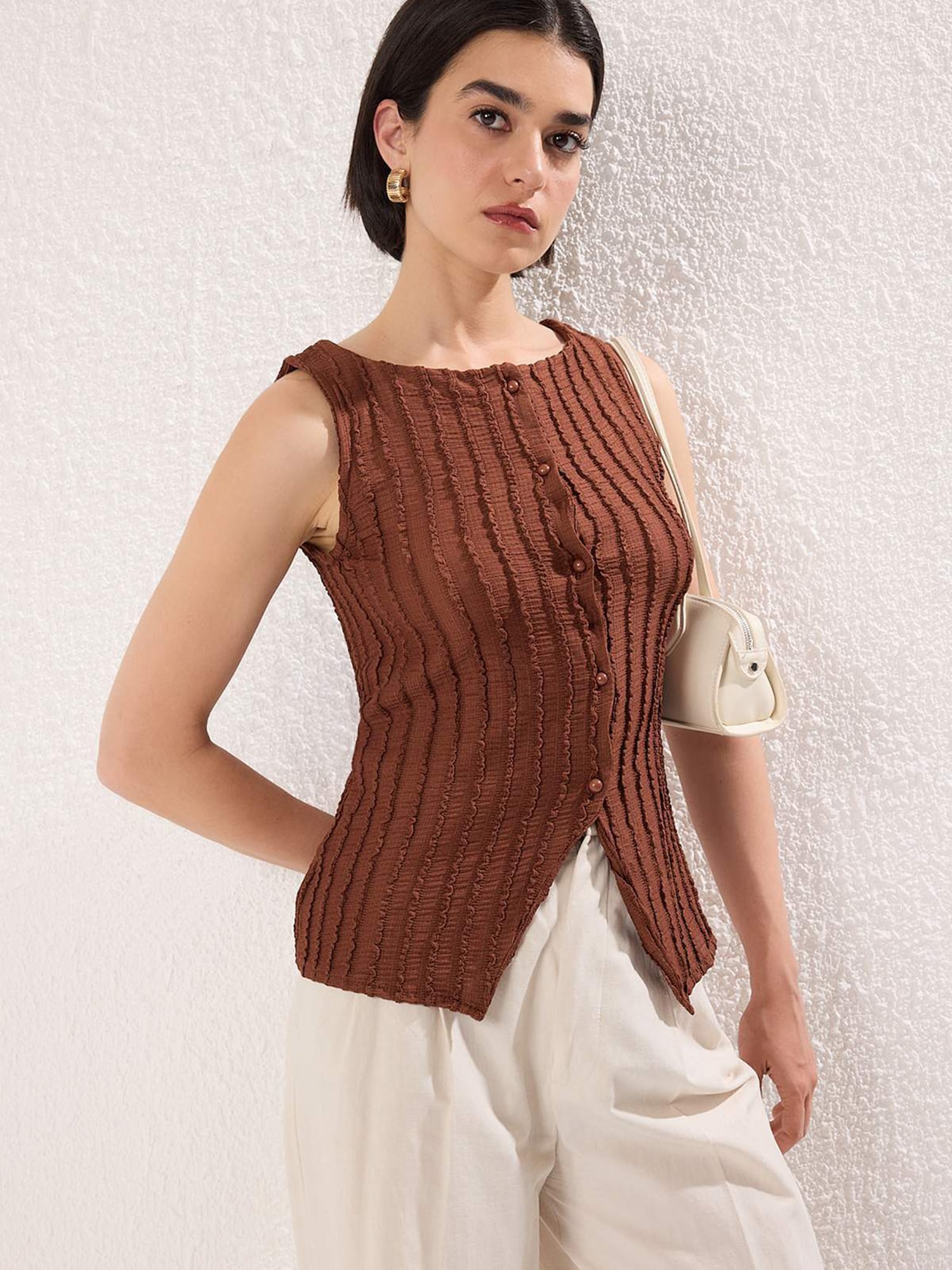 Trendyol Top maro