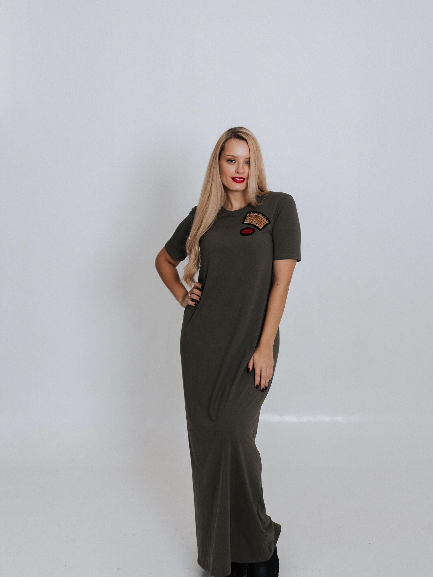 RADADA Abito 'CROWN AND RED LIPS'  cachi