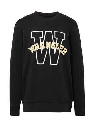 Wrangler Sweatshirt Sand / Zwart / Wit