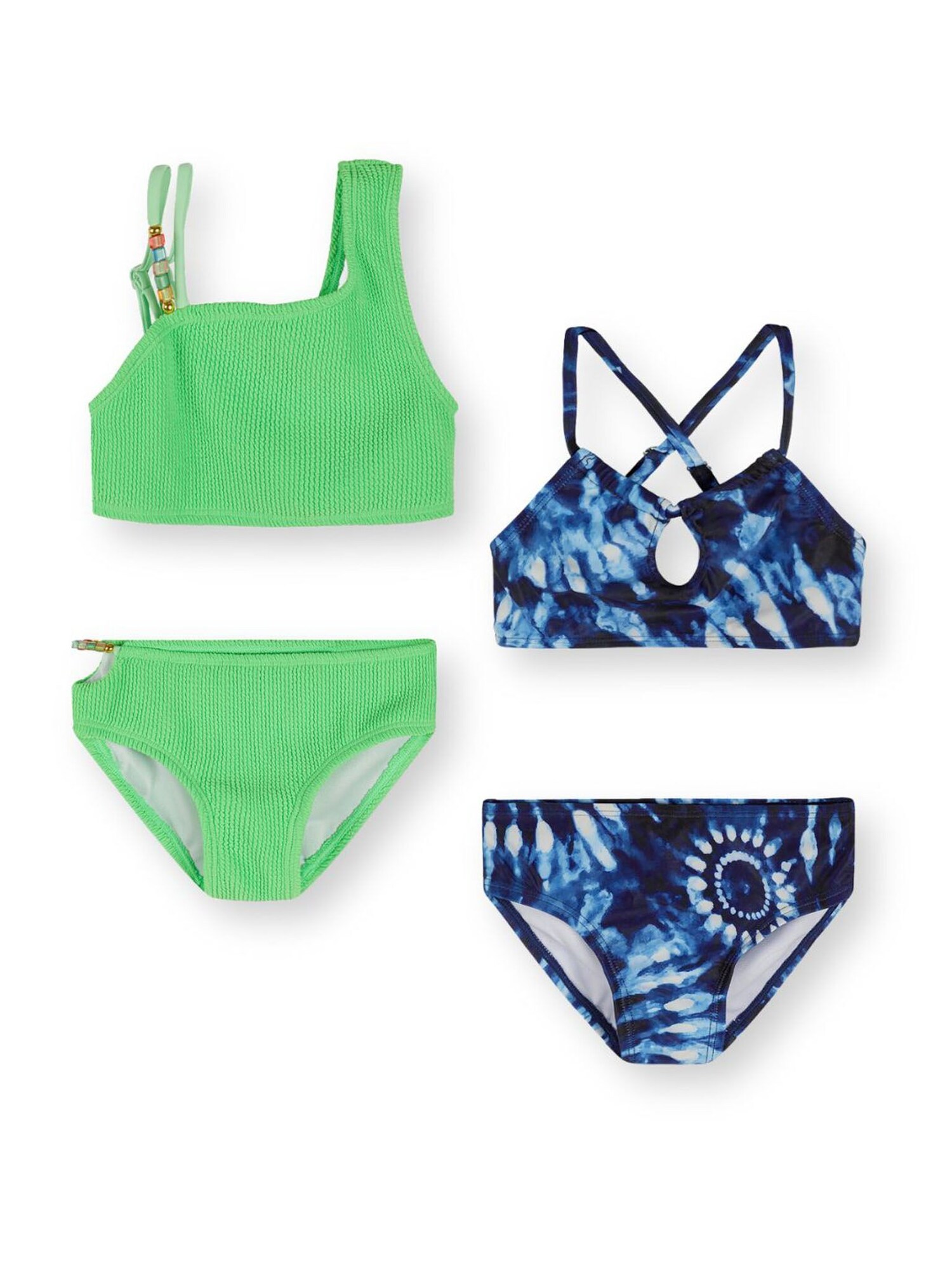 MINOTI Costum de baie două piese  albastru marin / verde