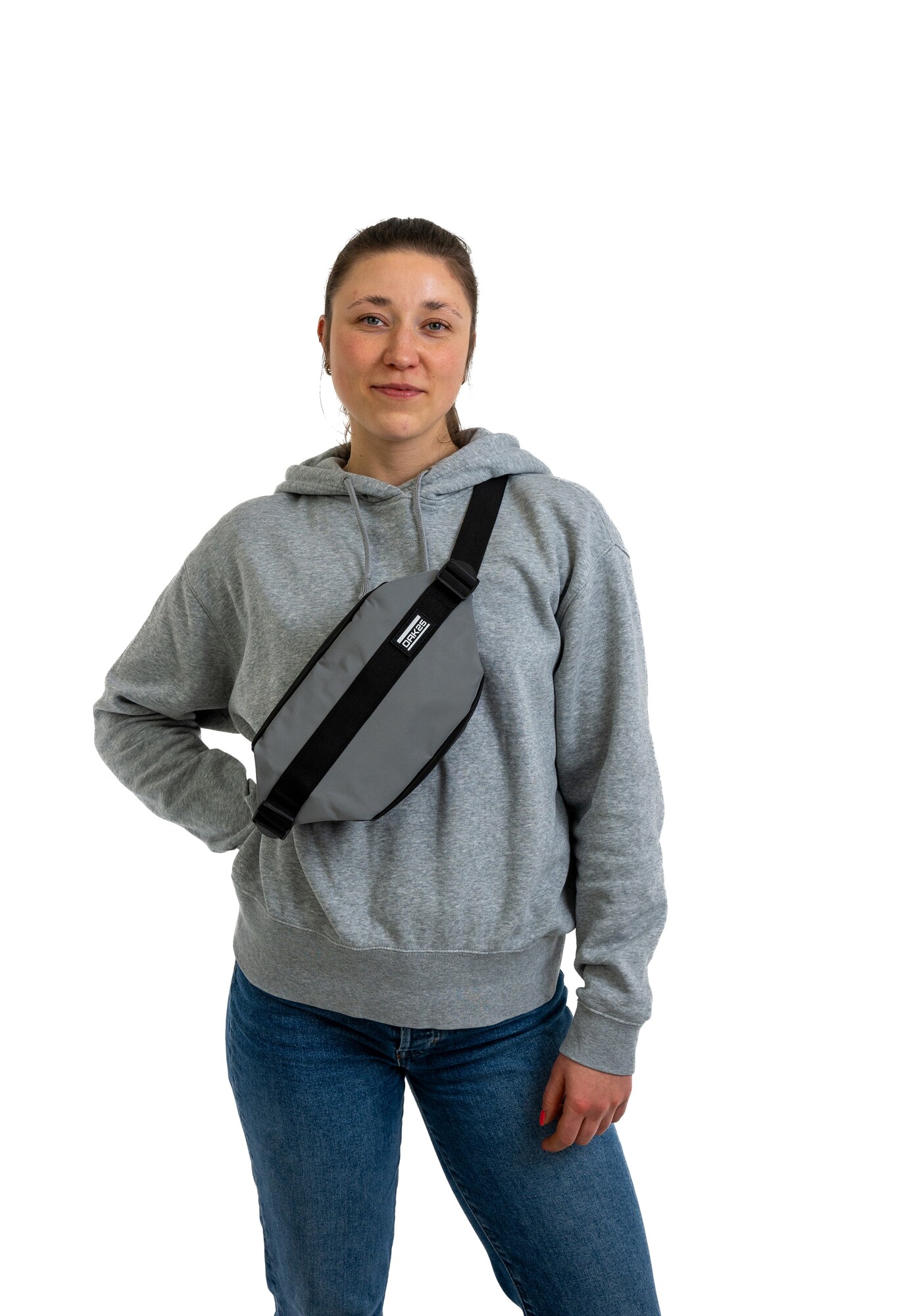 OAK25 Övtáska 'Carry All Sling'  szürke / fekete / fehér termék 2. képe
