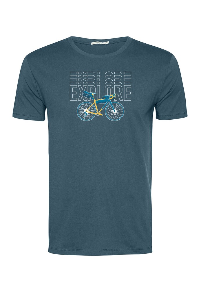 GREENBOMB T-Shirt 'Bike Gravel' Herren Größe XXXL marine / weiß