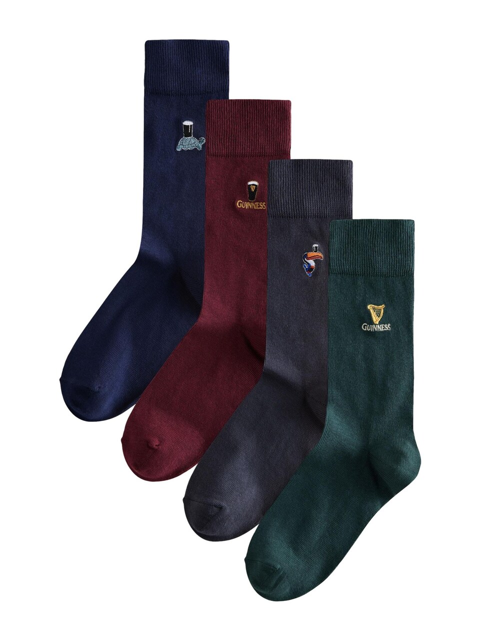 Sockor 'Guinness' mörkblå / mörkgrå / gran