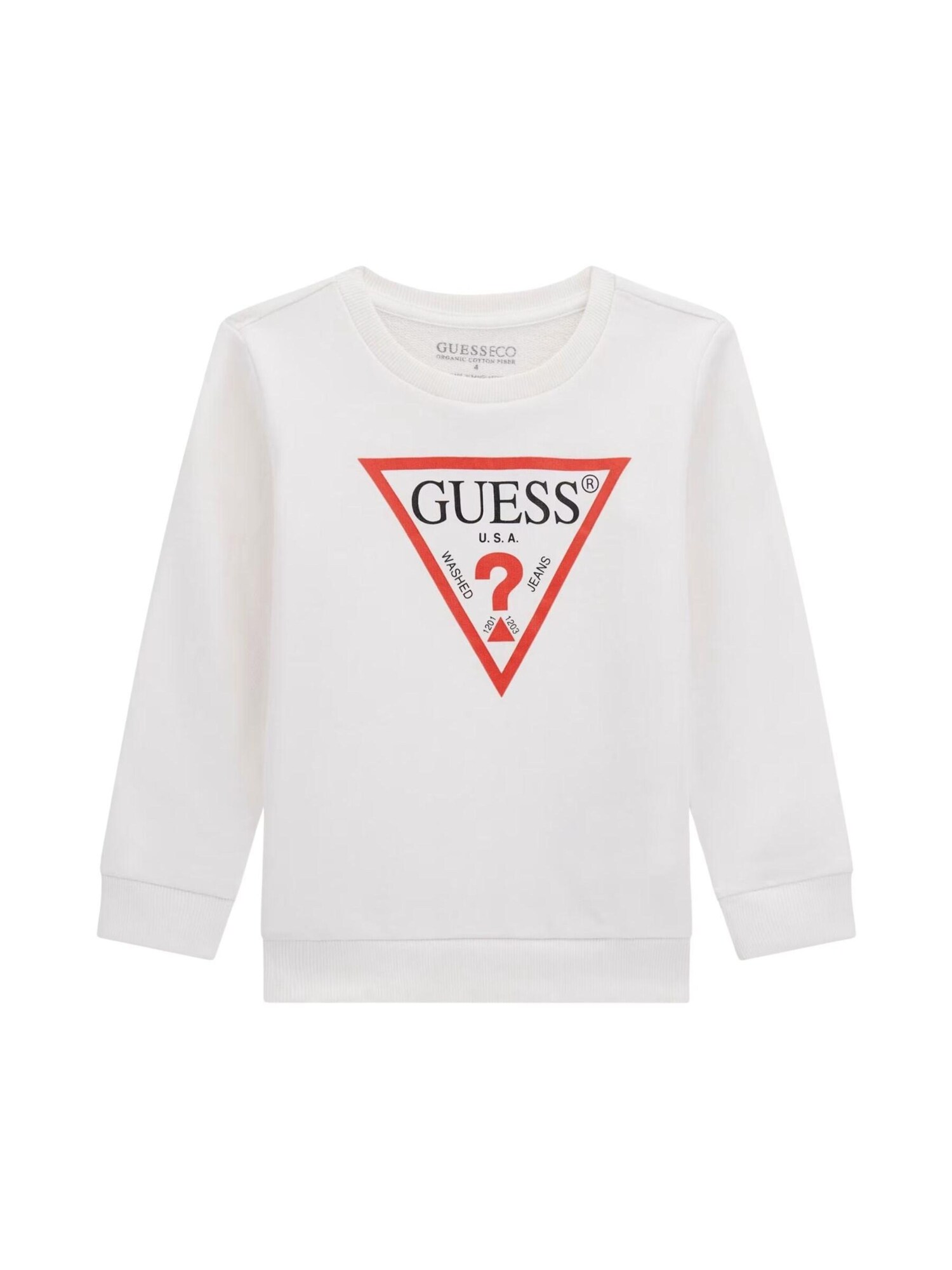 GUESS KIDS Bluză de molton roșu cireș / negru / alb